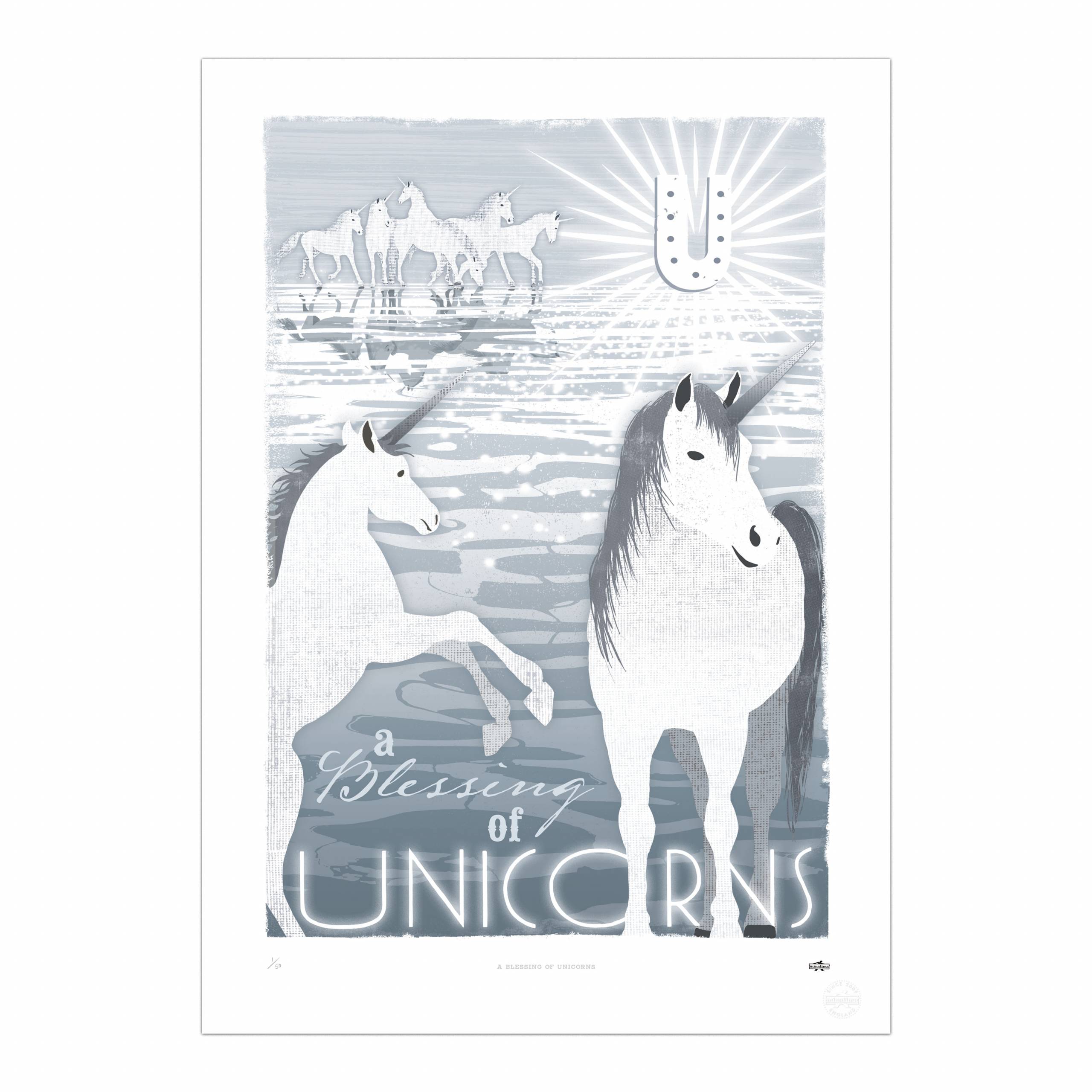 A Blessing of Unicorns Print