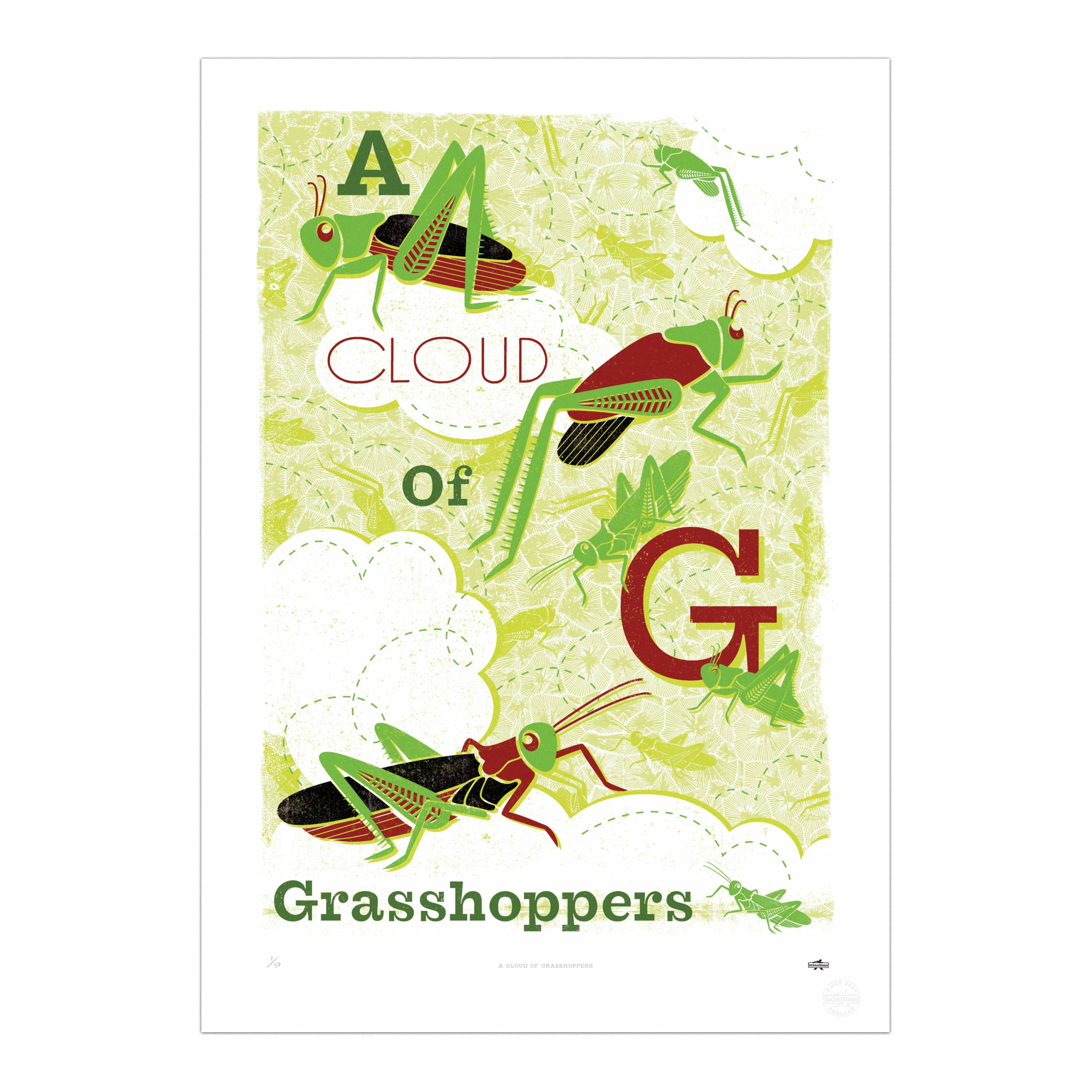A Cloud of Grasshoppers Print