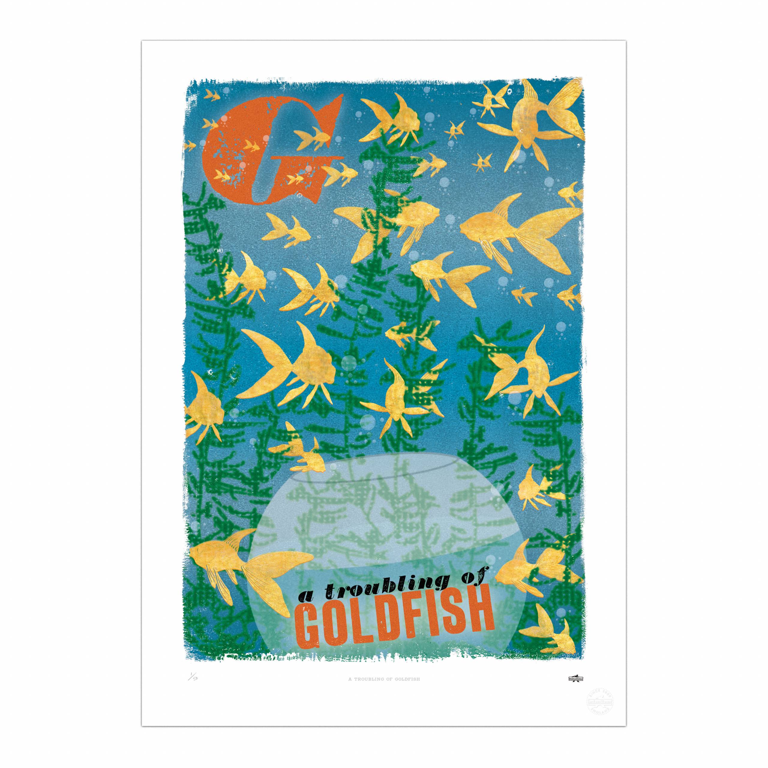 A Troubling of Goldfish Print