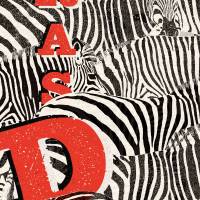 MinaLima - A Zeal of Zebras - Black & Whiteプリント