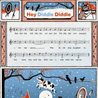 MinaLima - Hey Diddle Diddle - Nursery Rhyme -<br>プリント