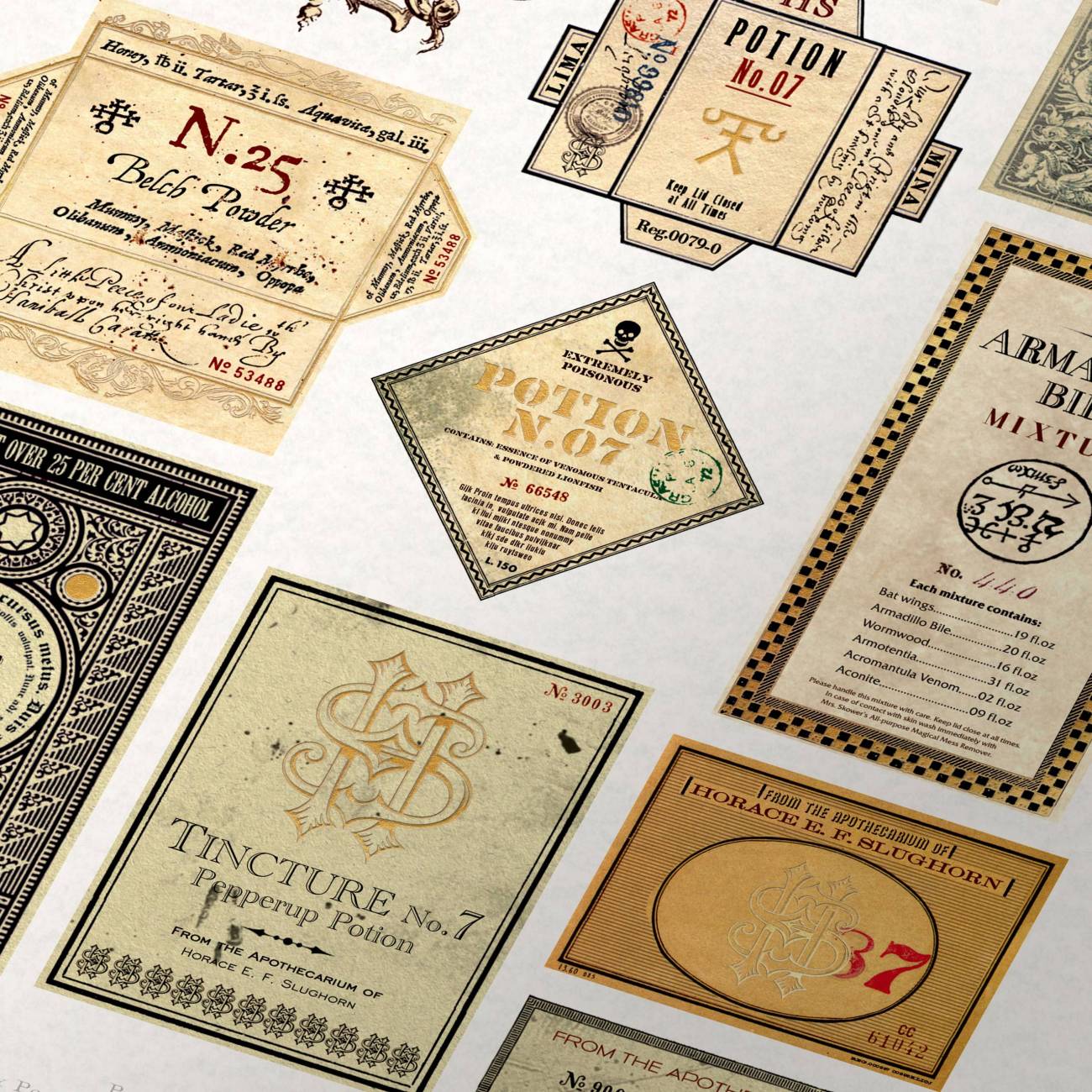 Printable Harry Potter Potion Labels Just Like Hogwarts