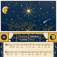 MinaLima - Twinkle, Twinkle Little Star - Nursery Rhyme -プリント