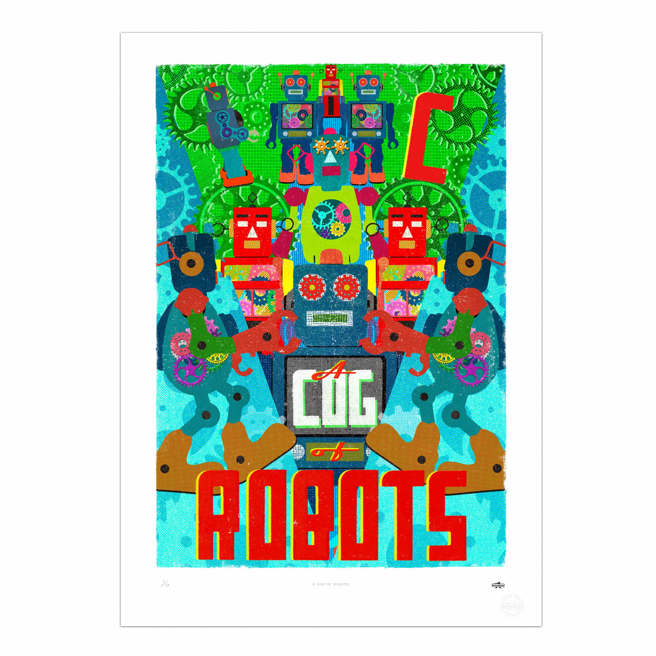 A Cog of Robots Print MinaLima