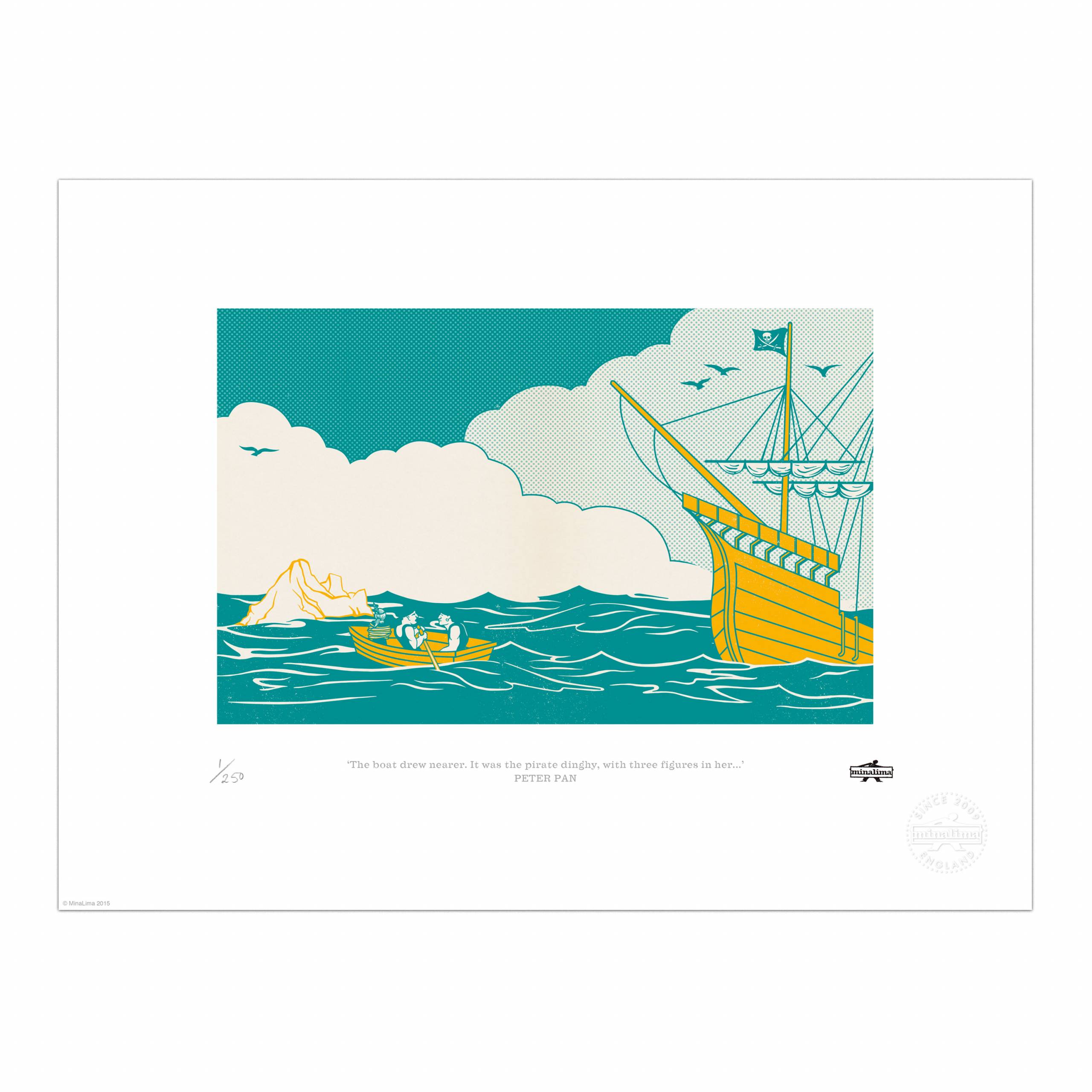 Peter Pan - "The boat drew nearer. It was the pirate dinghy..." - MinaLima