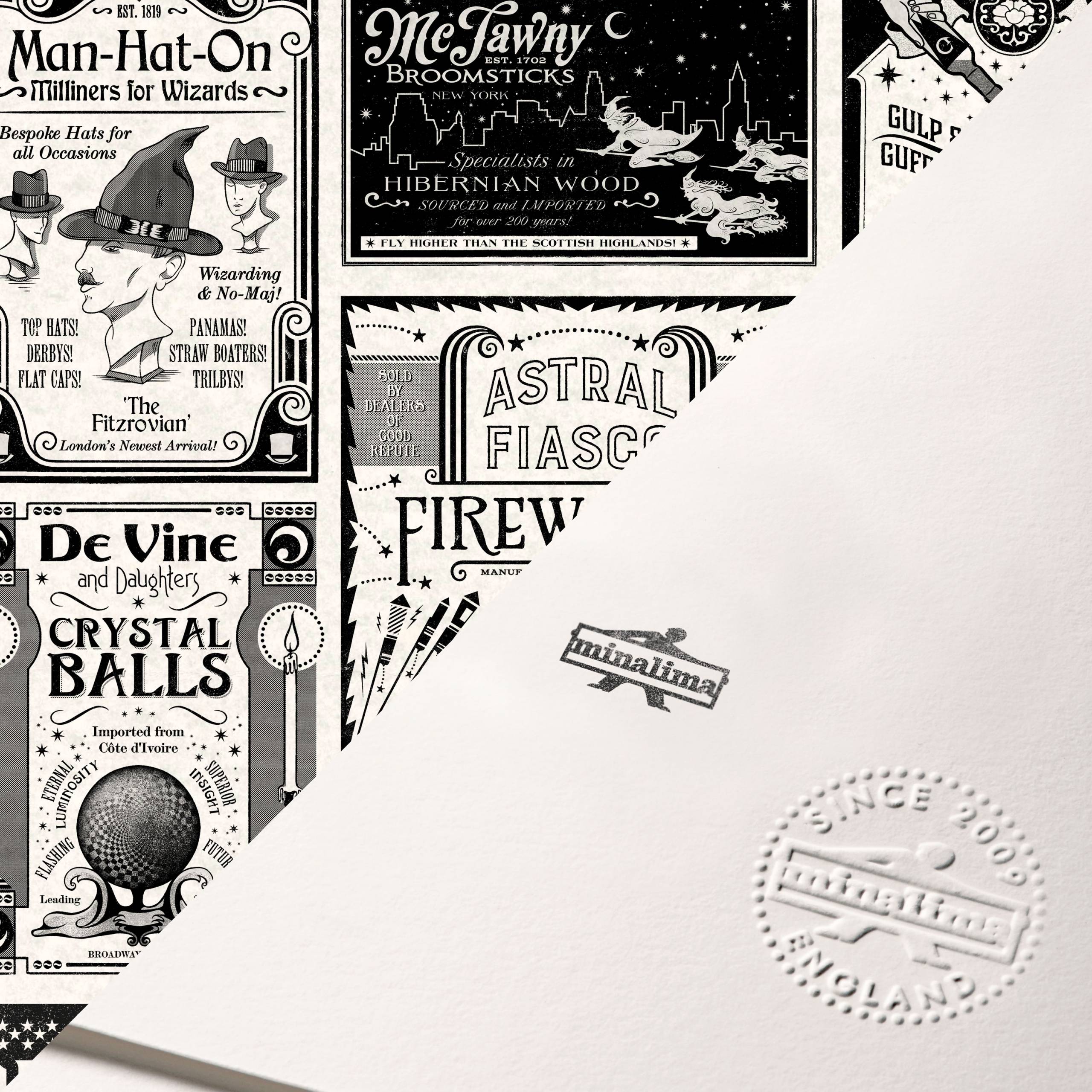 Adverts from The New York Ghost - MinaLima