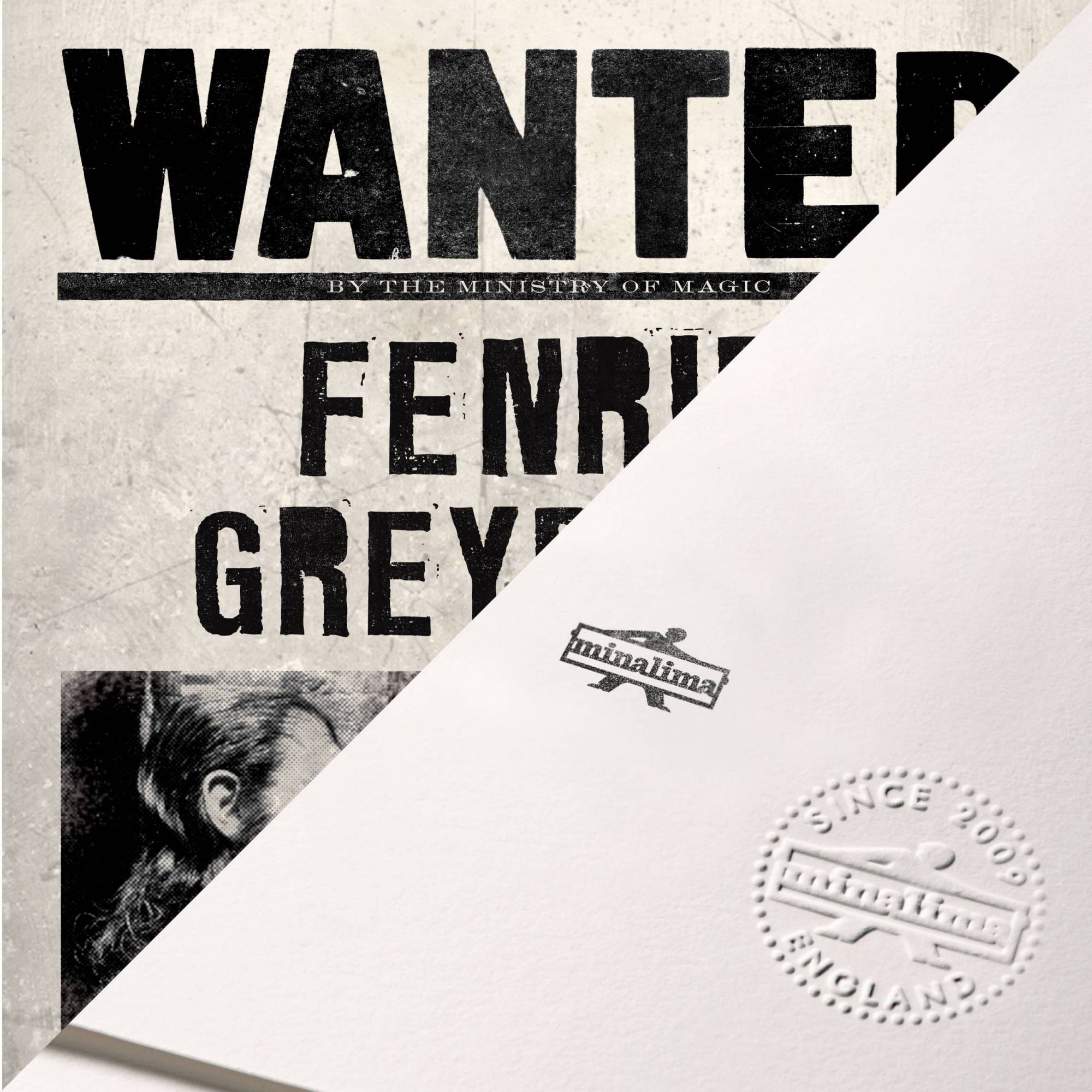 Fenrir Greyback Wanted Poster Binder