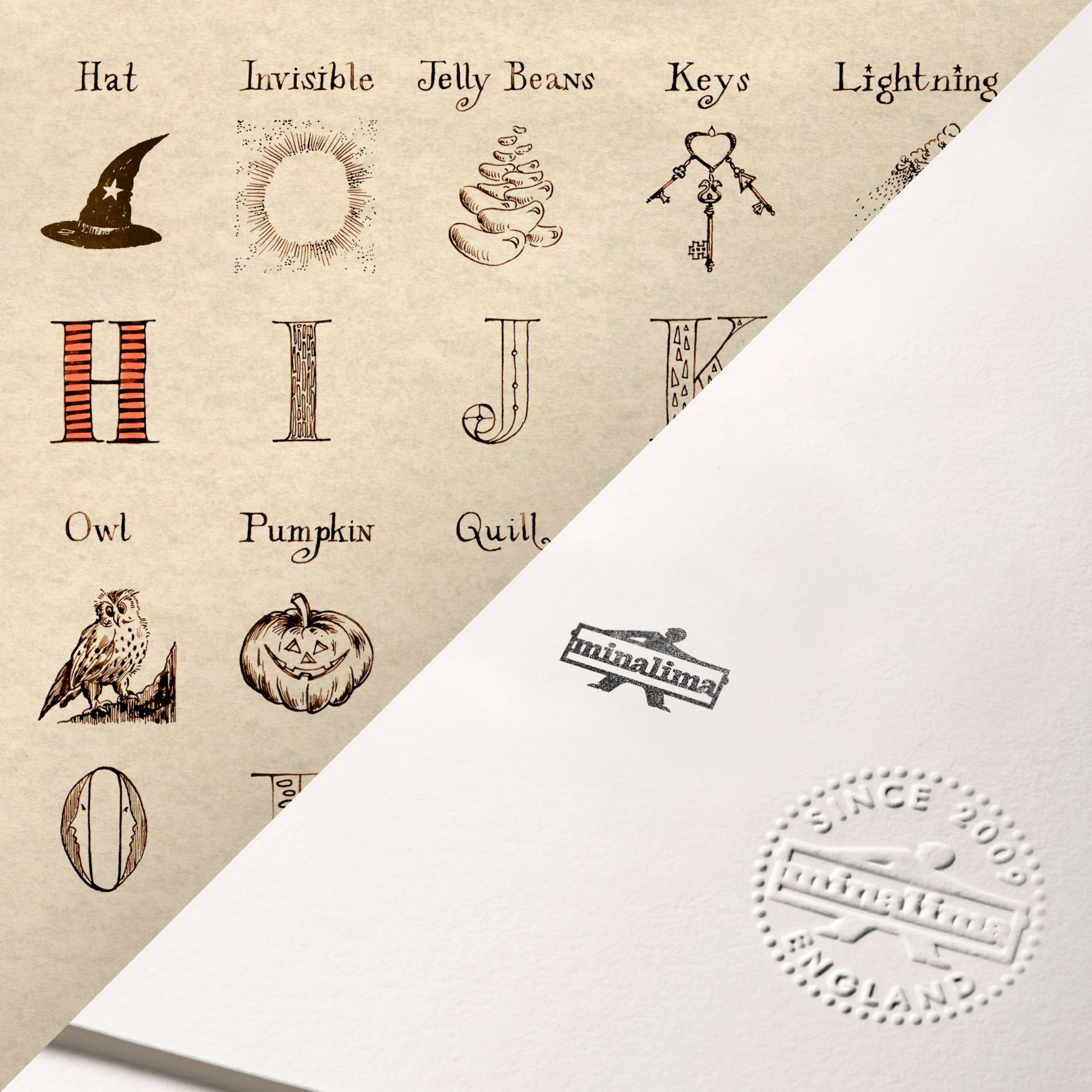 Alphabet From Harry Potter's Bedroom In Godric's Hollow - MinaLima