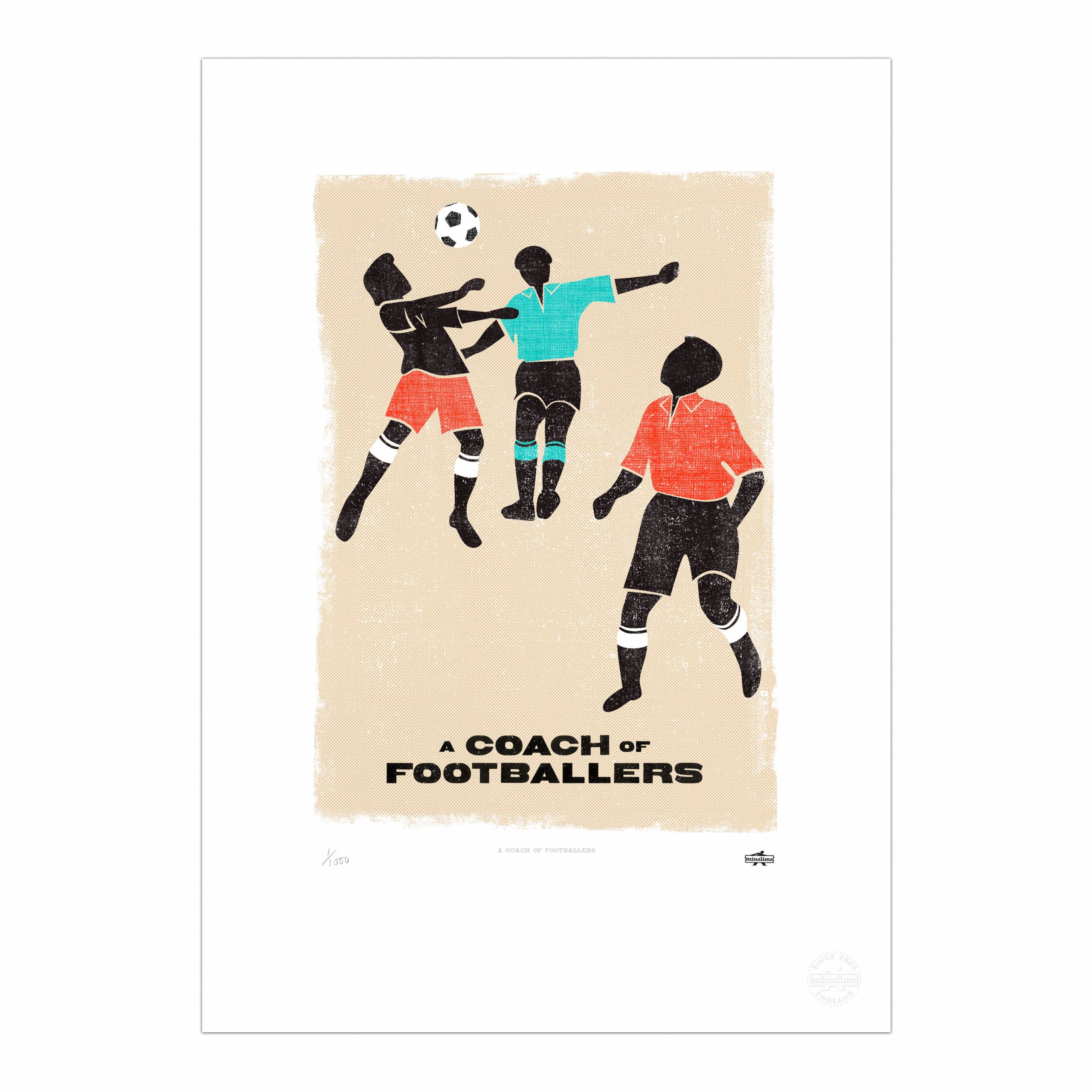 A Coach of Footballers Print