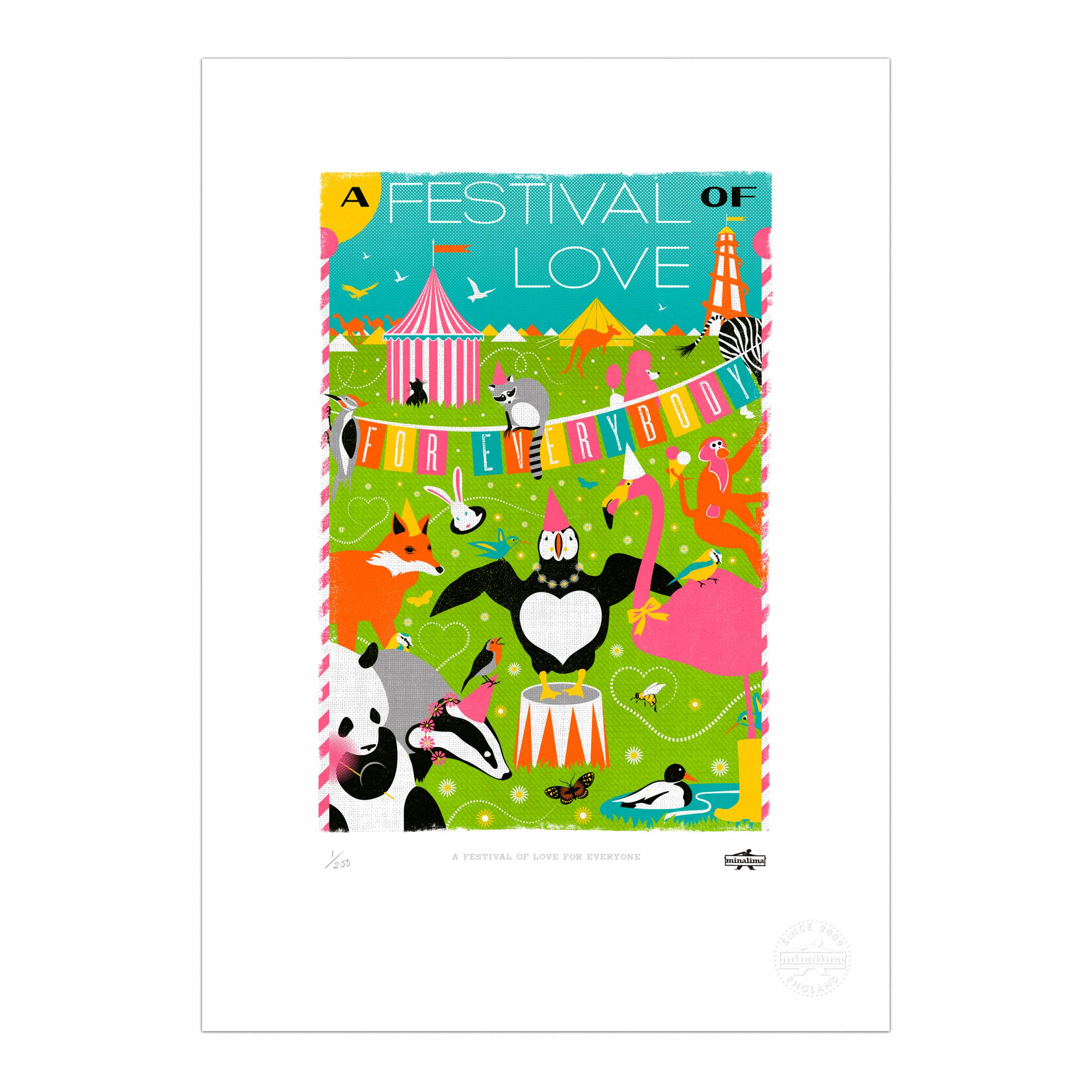 A Festival of Love for Everyone Print