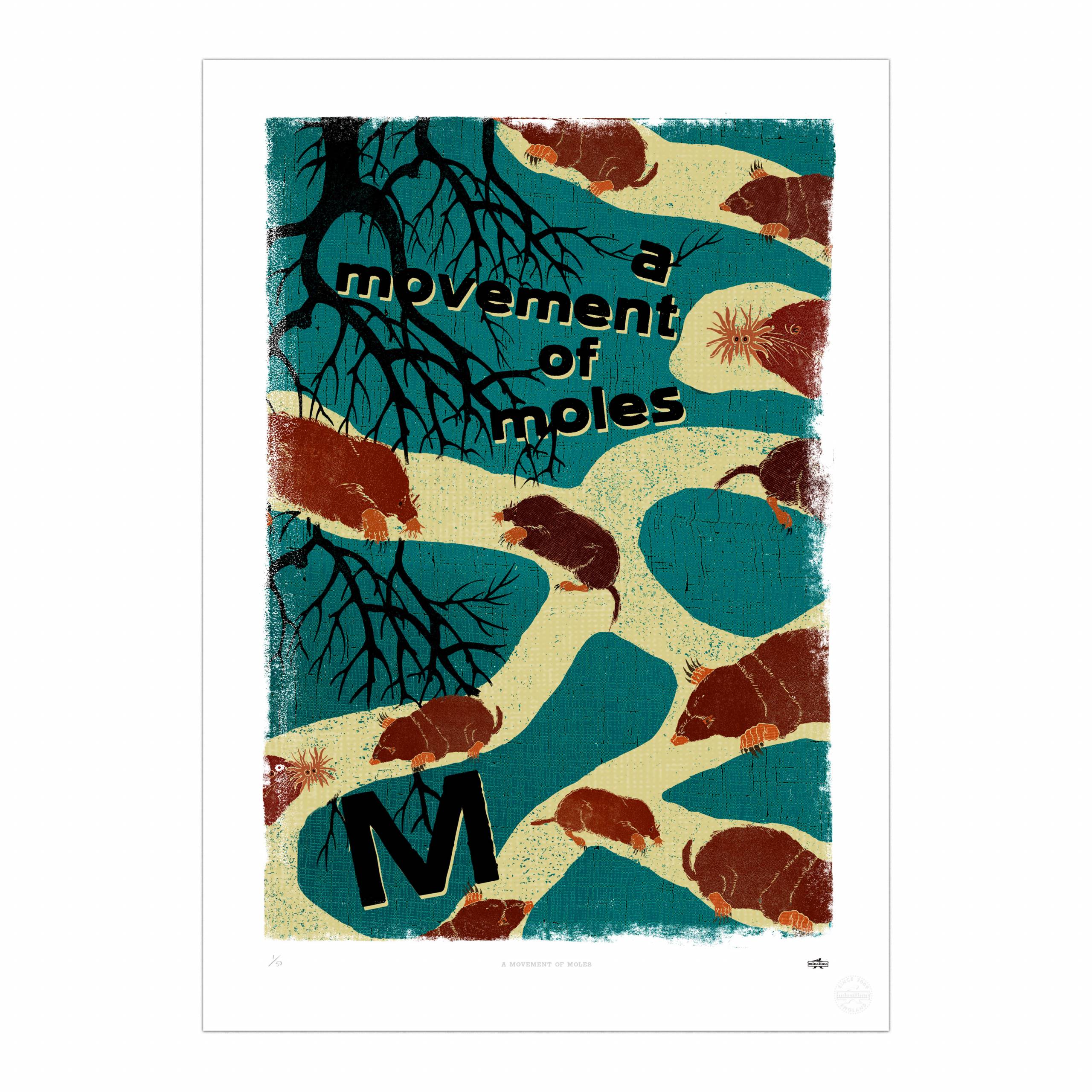A Movement of Moles Print