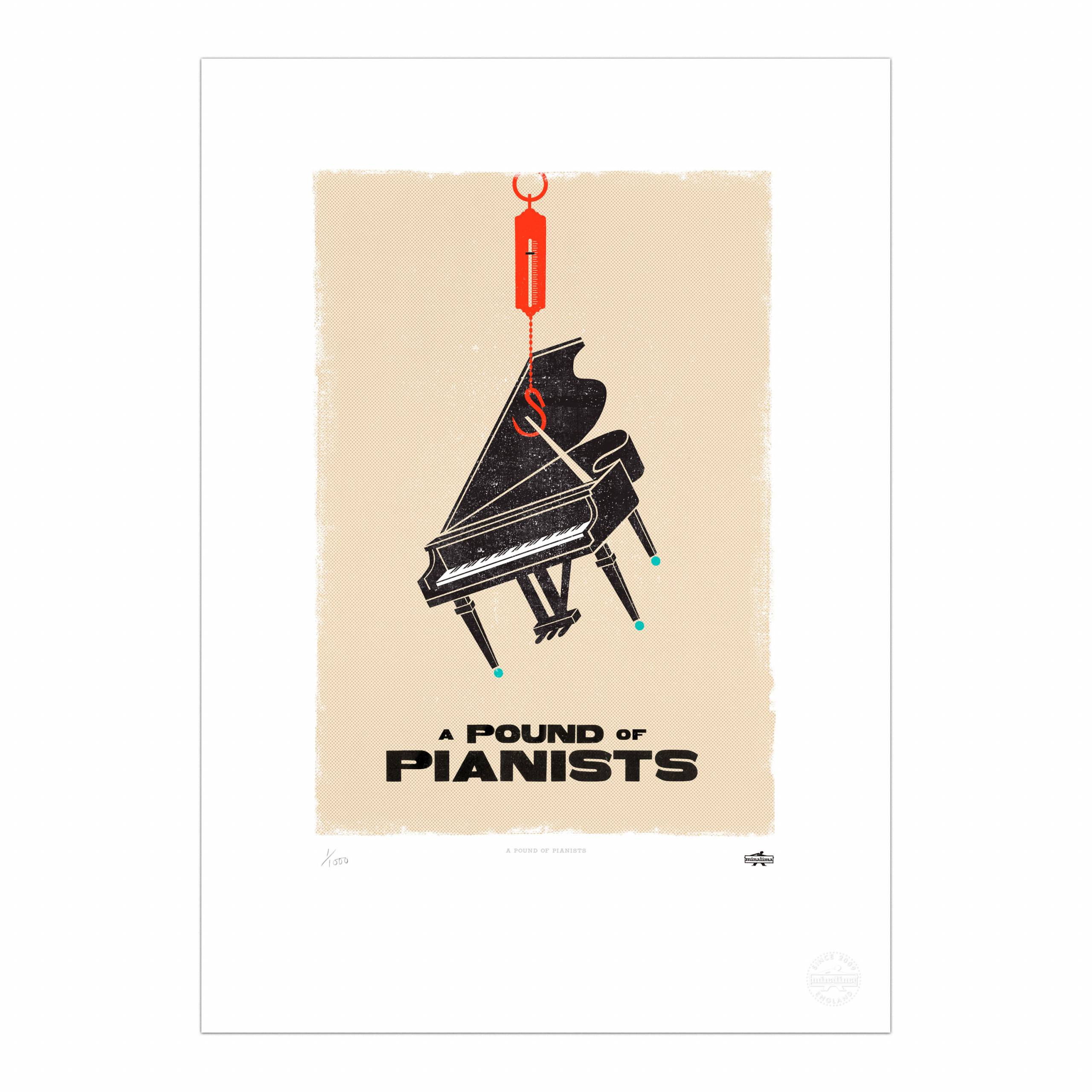 A Pound of Pianists Print