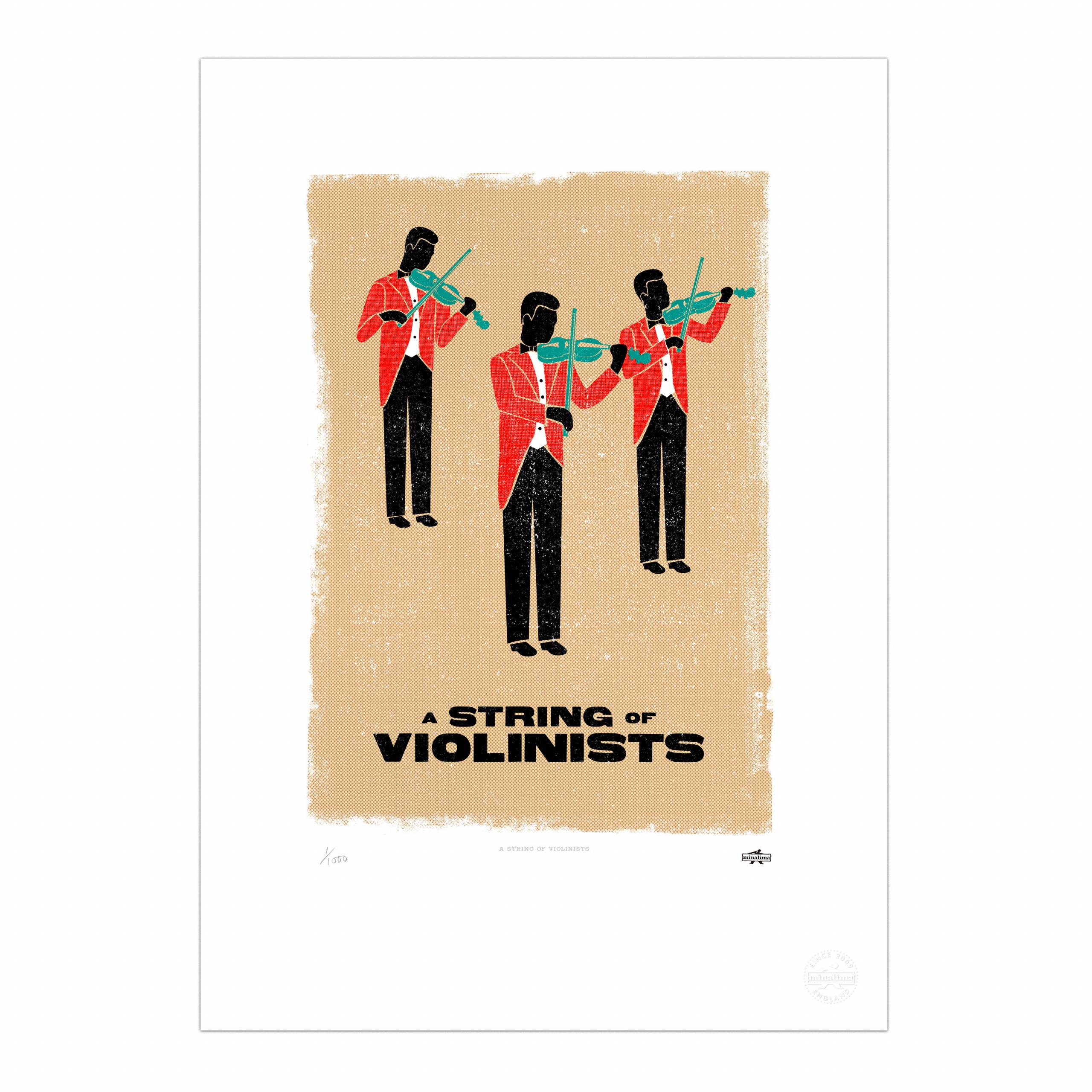 A String of Violinists Print