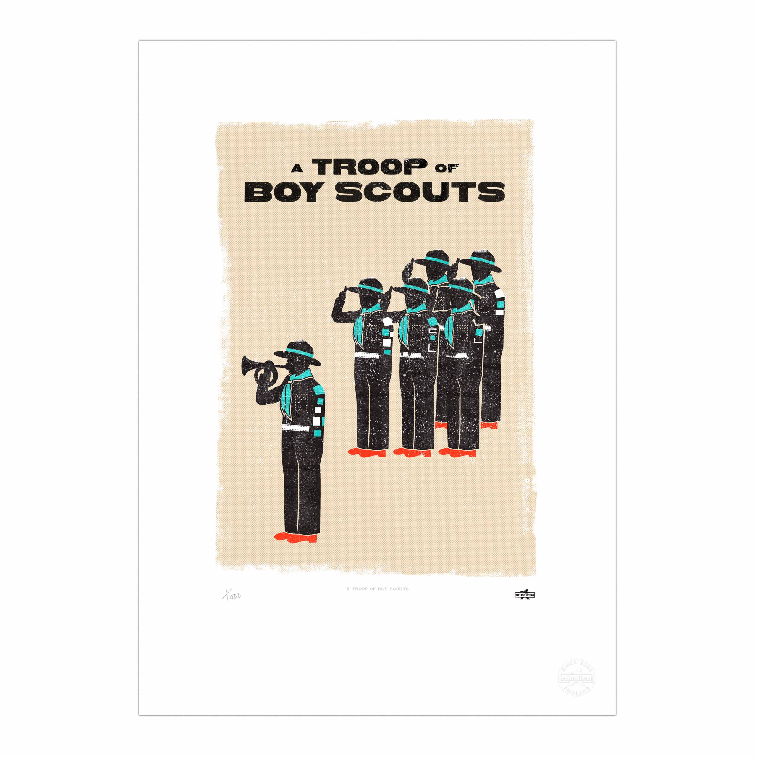 A Troop of Boy Scouts Print