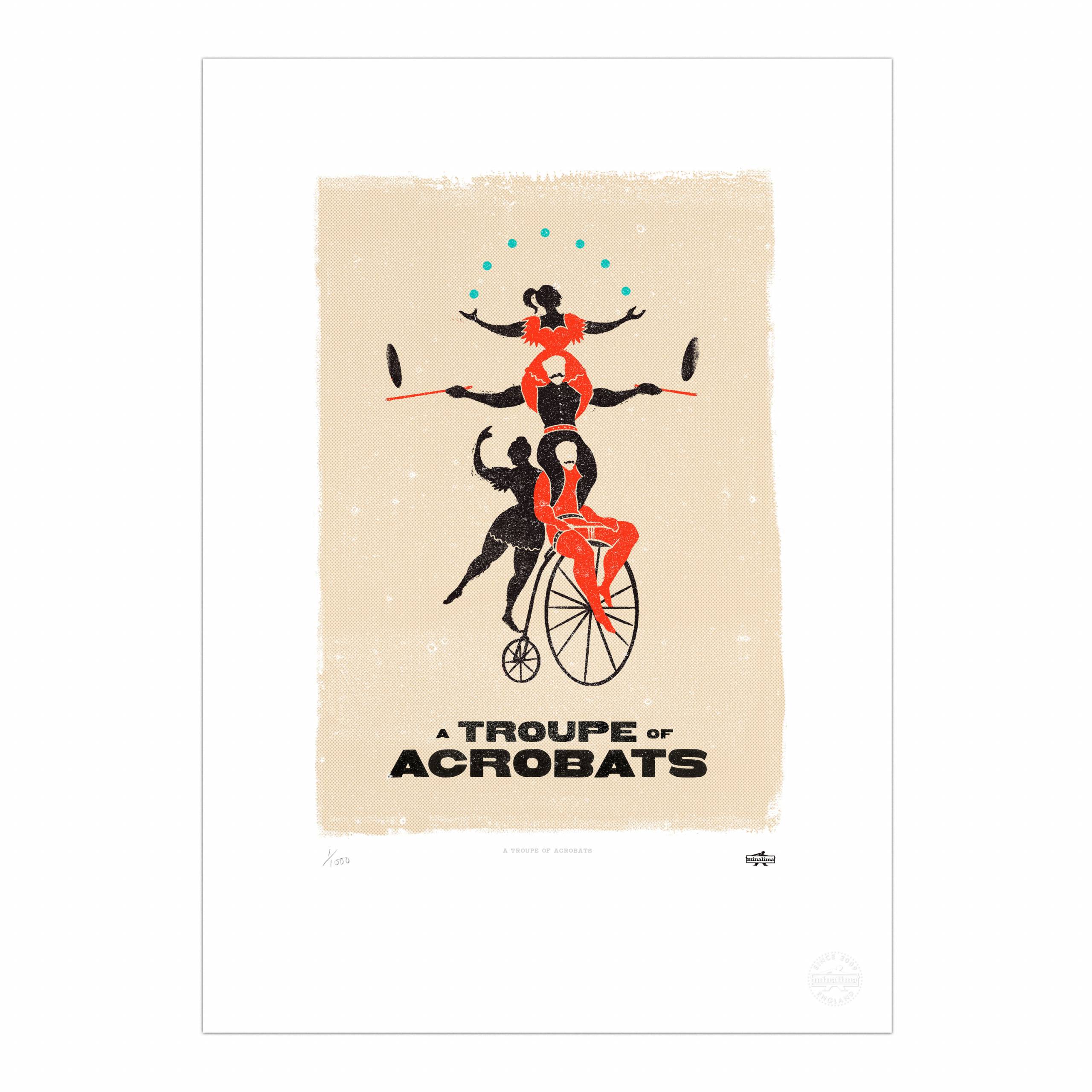 A Troupe of Acrobats Print