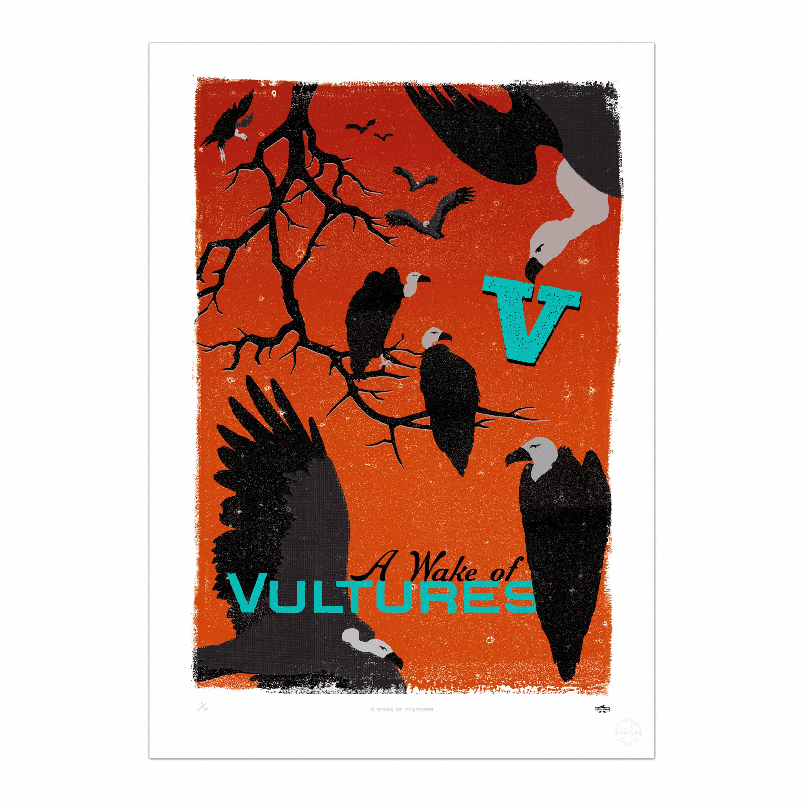 A Wake of Vultures Print