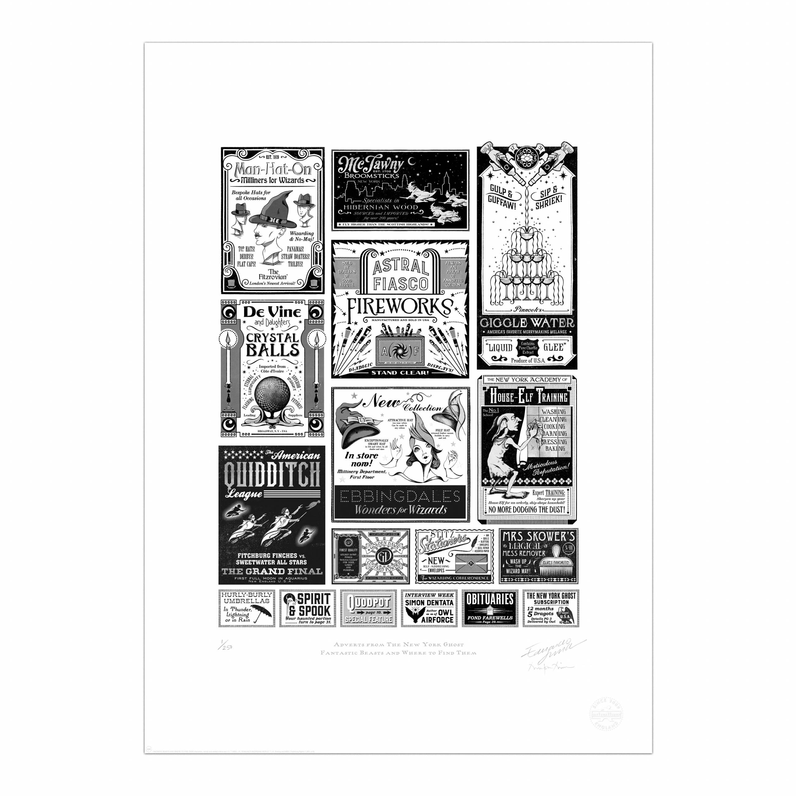Adverts from The New York Ghost