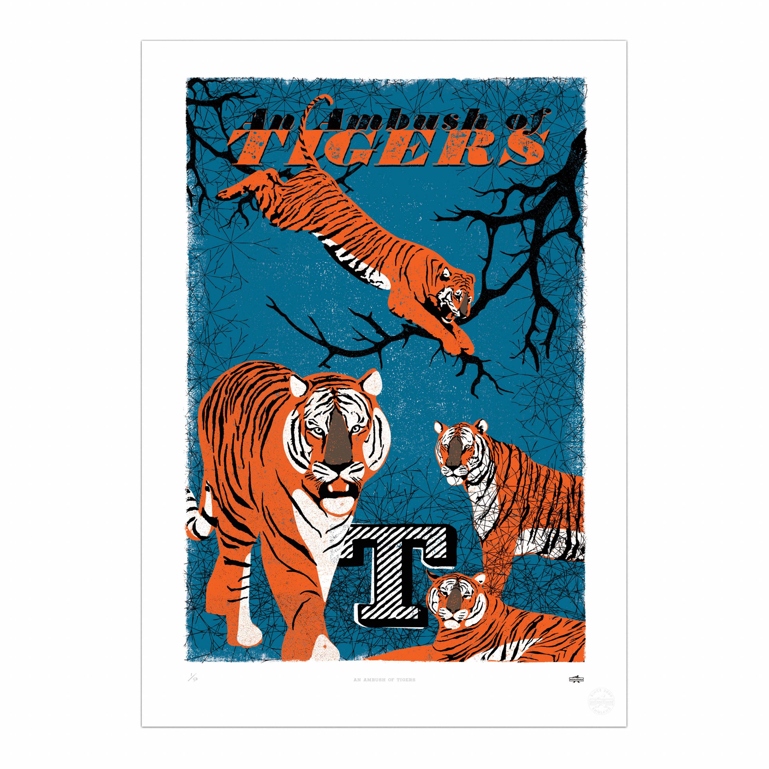 An Ambush of Tigers Print
