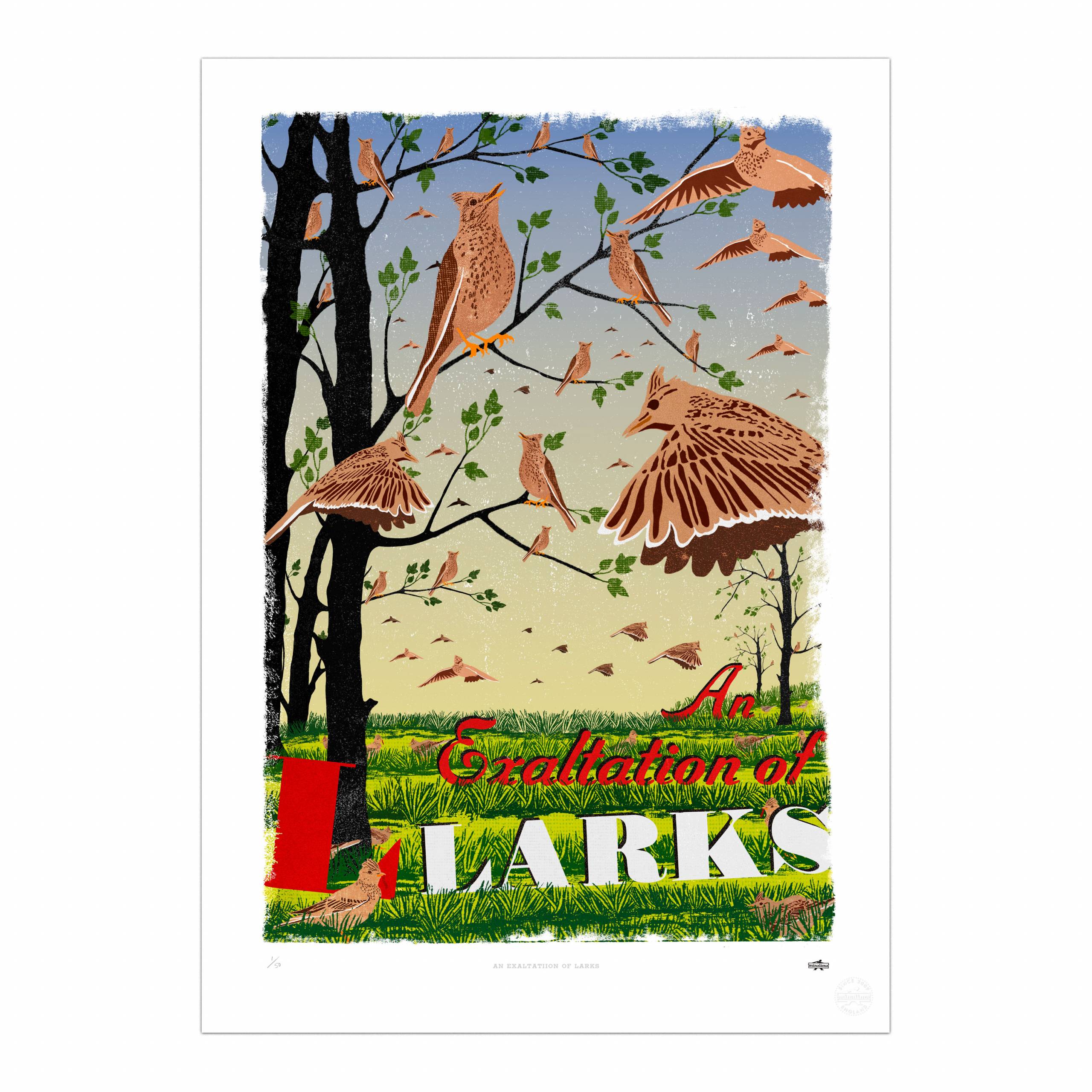 An Exaltation of Larks Print