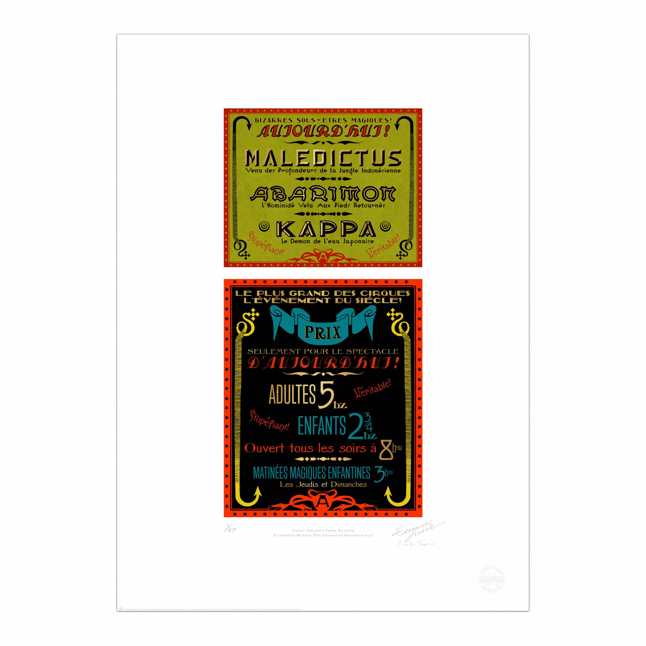 Circus Arcanus Show Banner - Box Office