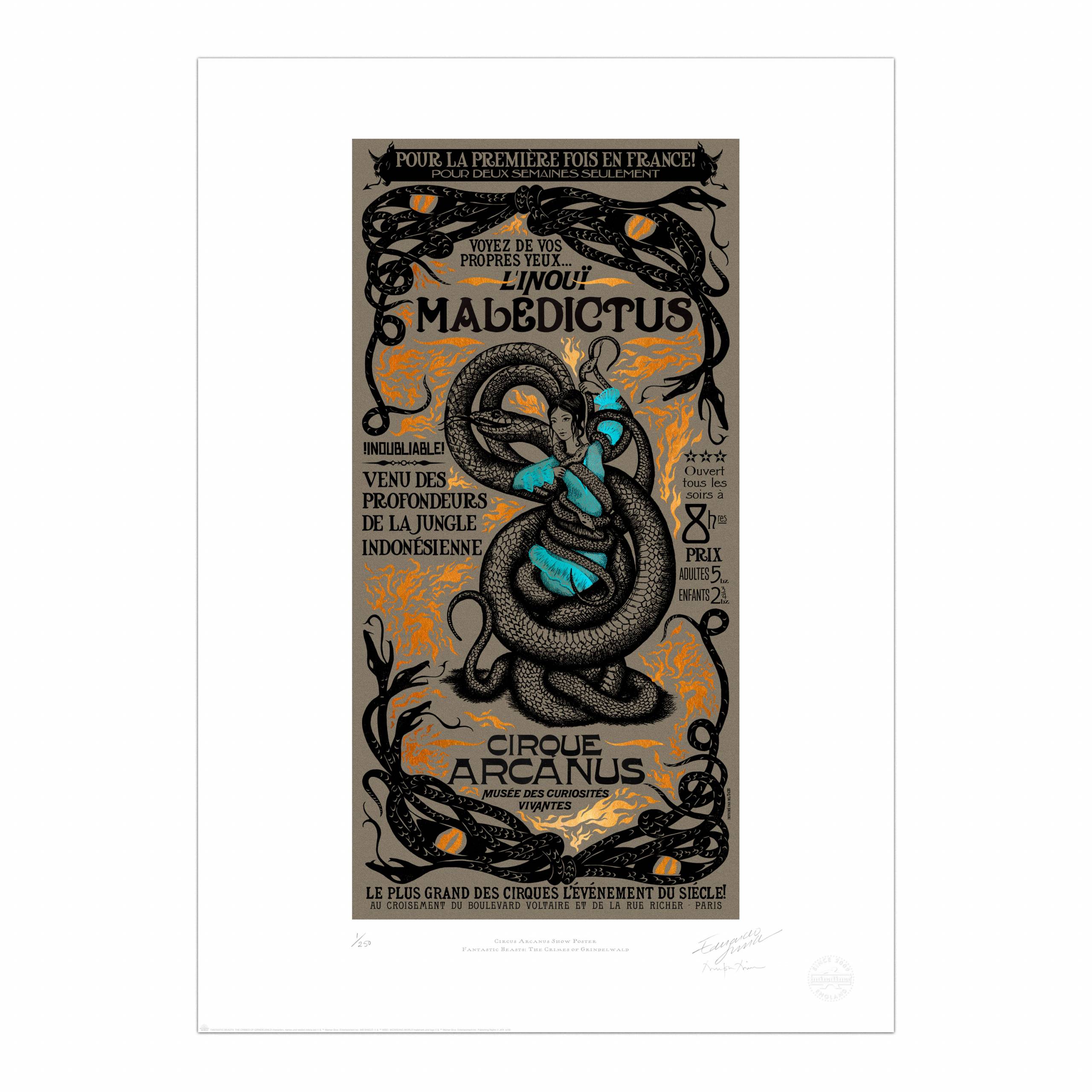 Circus Arcanus Show Poster - Maledictus
