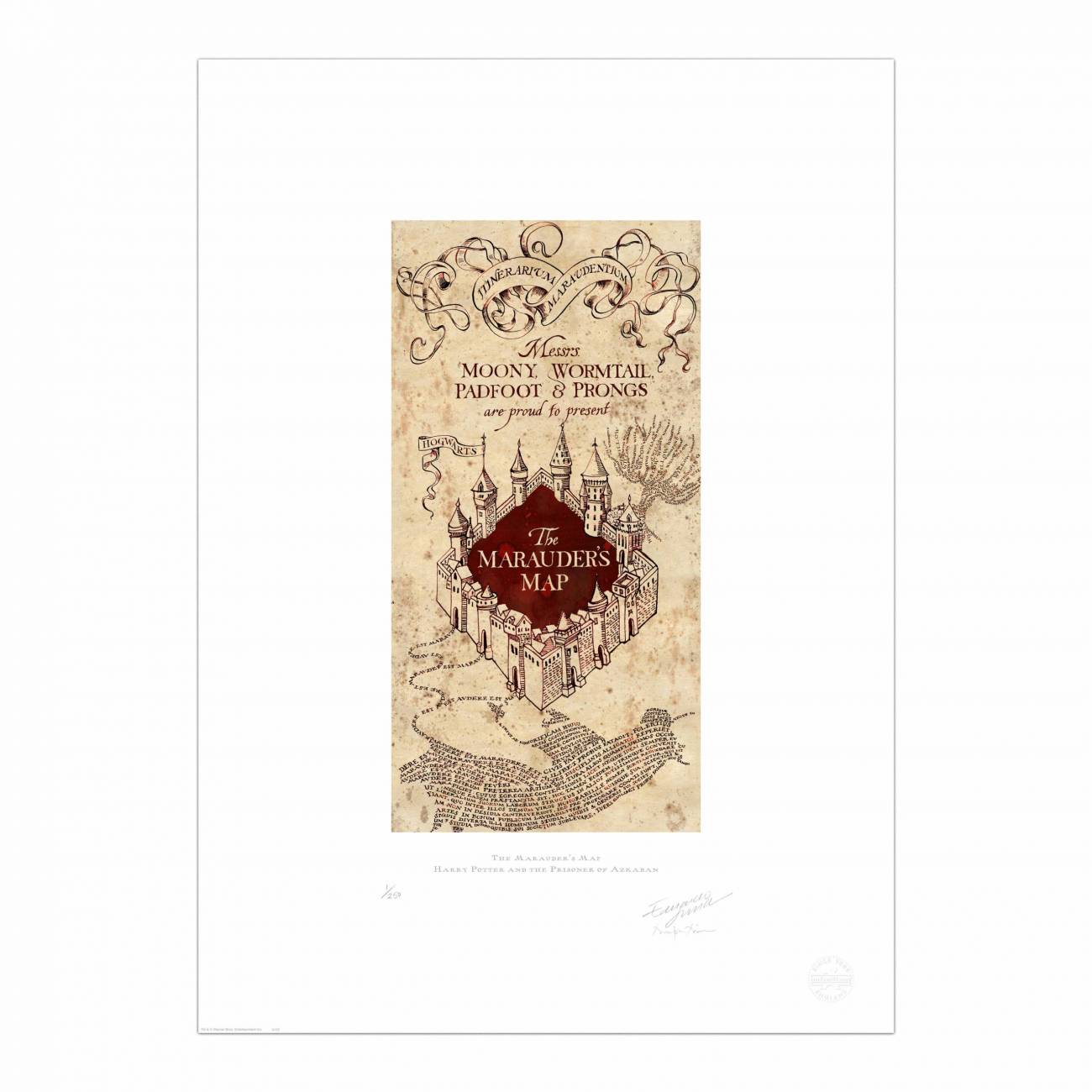 NEW lot x6 Foiled Mina Lima Harry Potter Greeting Cards Art Prints