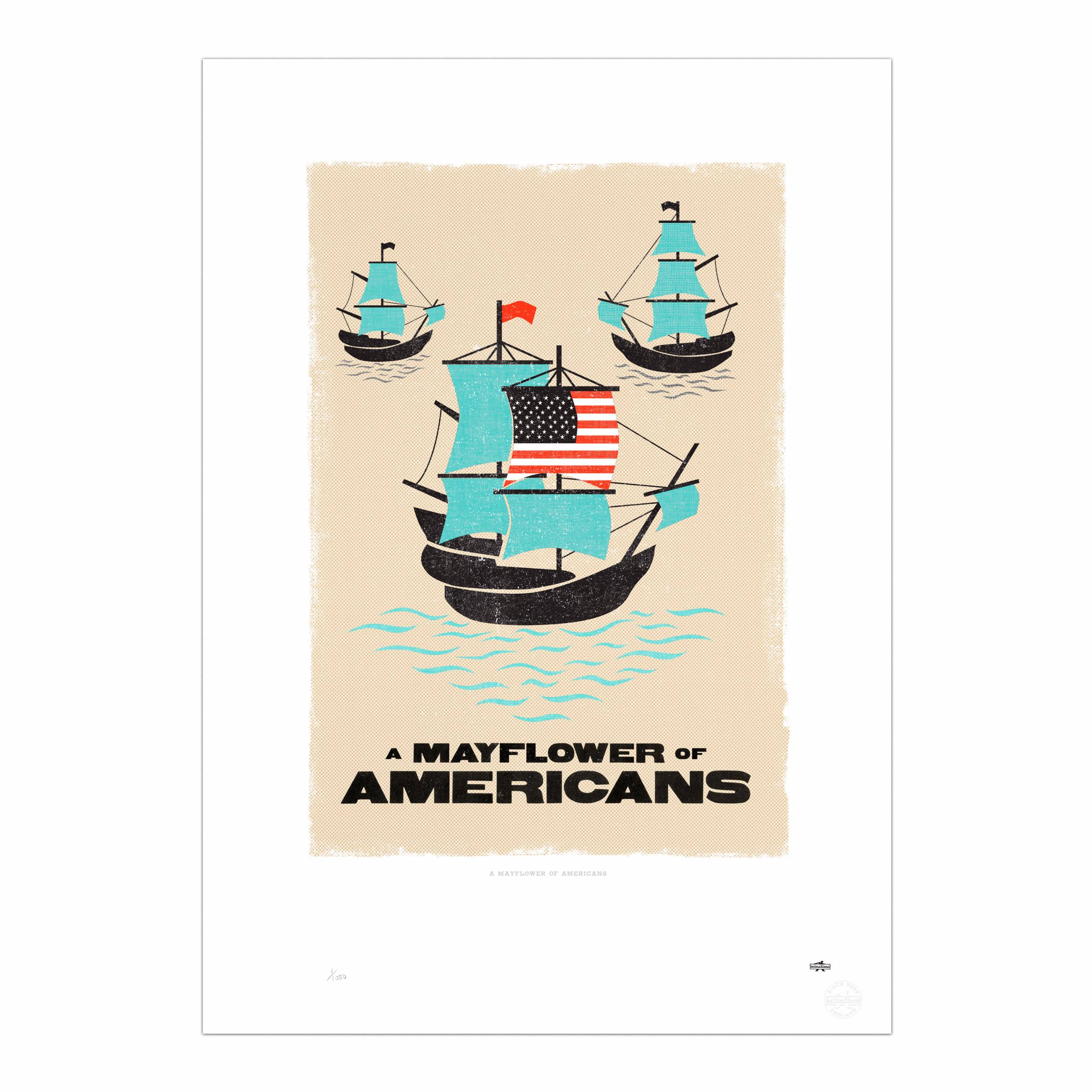 A Mayflower of Americans Print