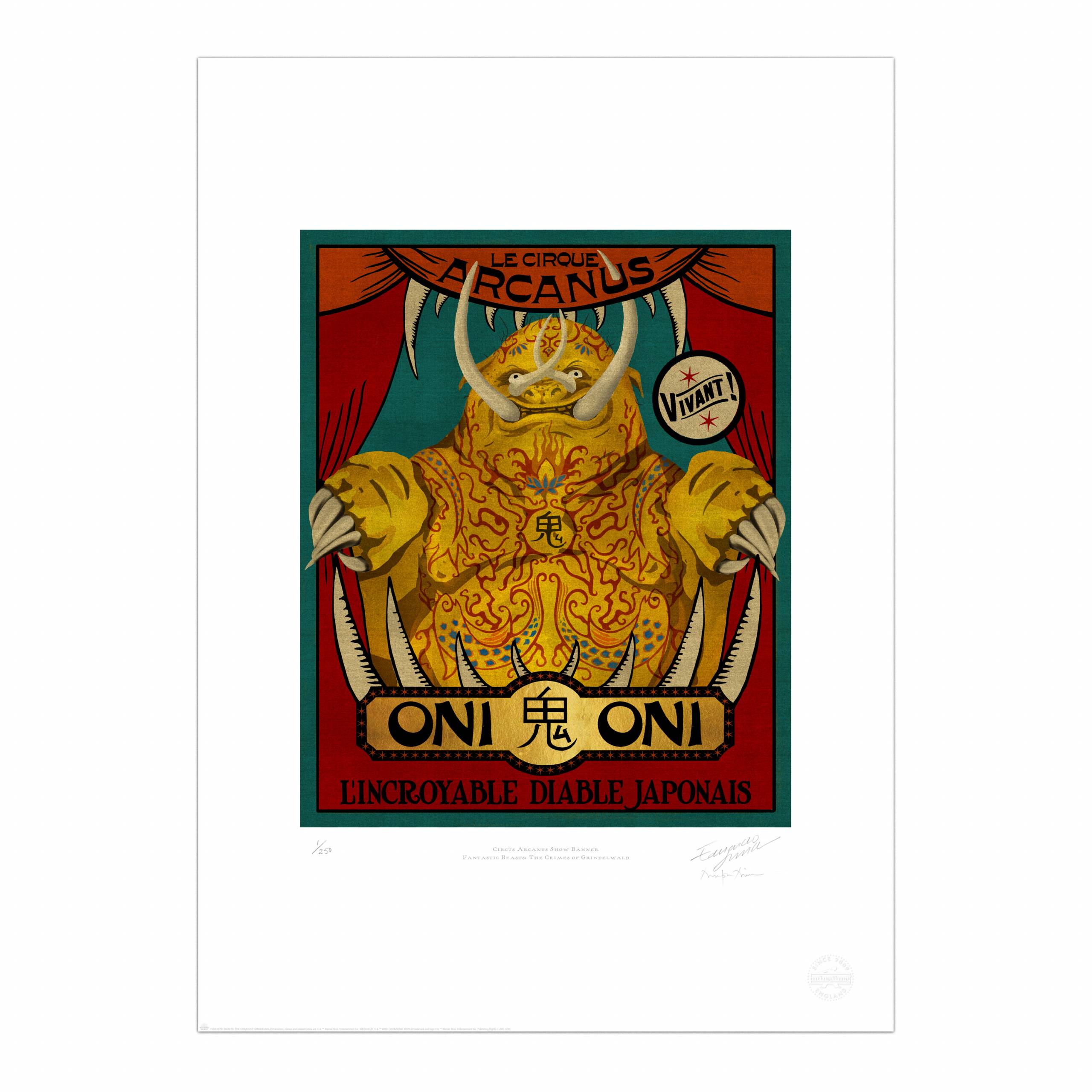 Circus Arcanus Show Banner - Oni