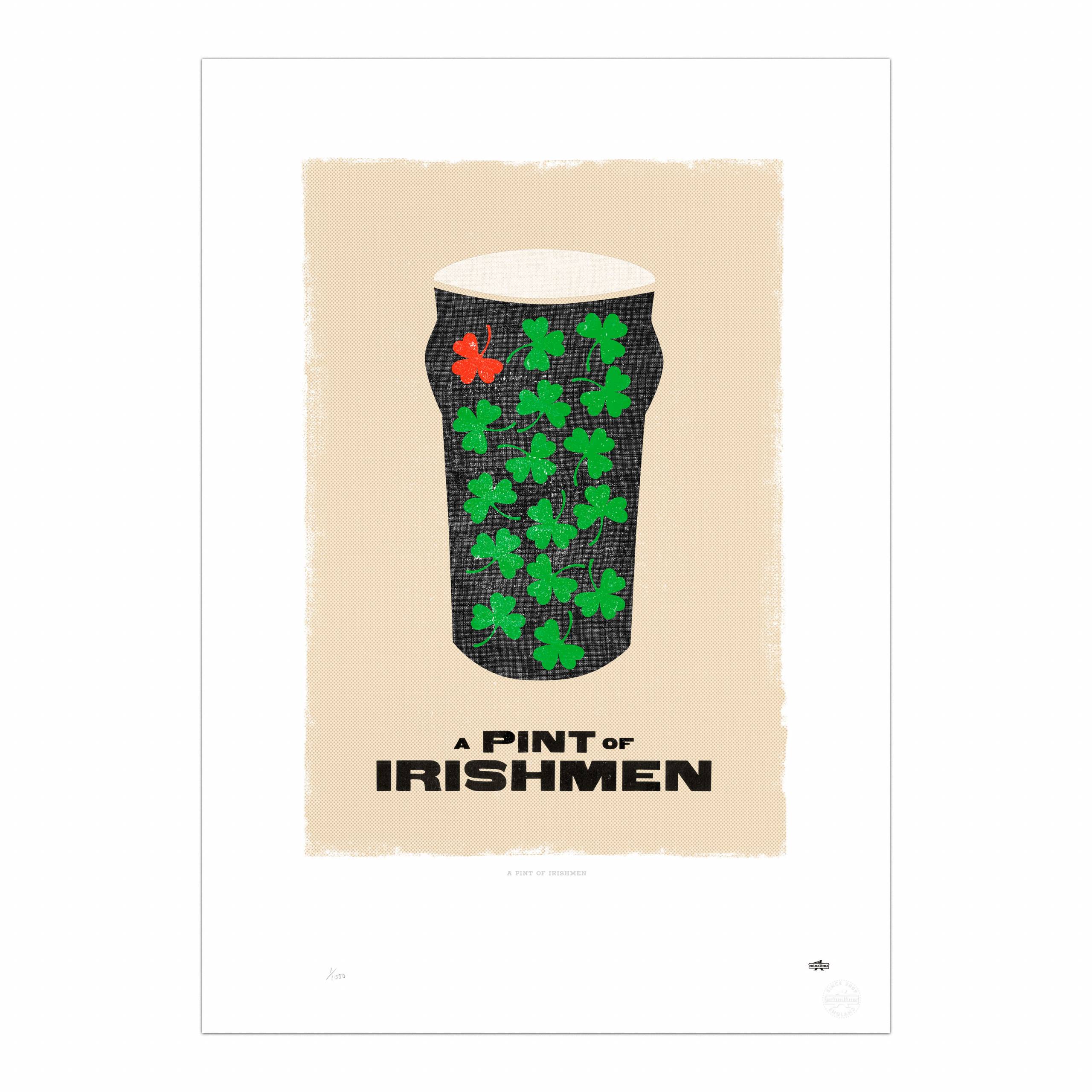 A Pint of Irishmen Print