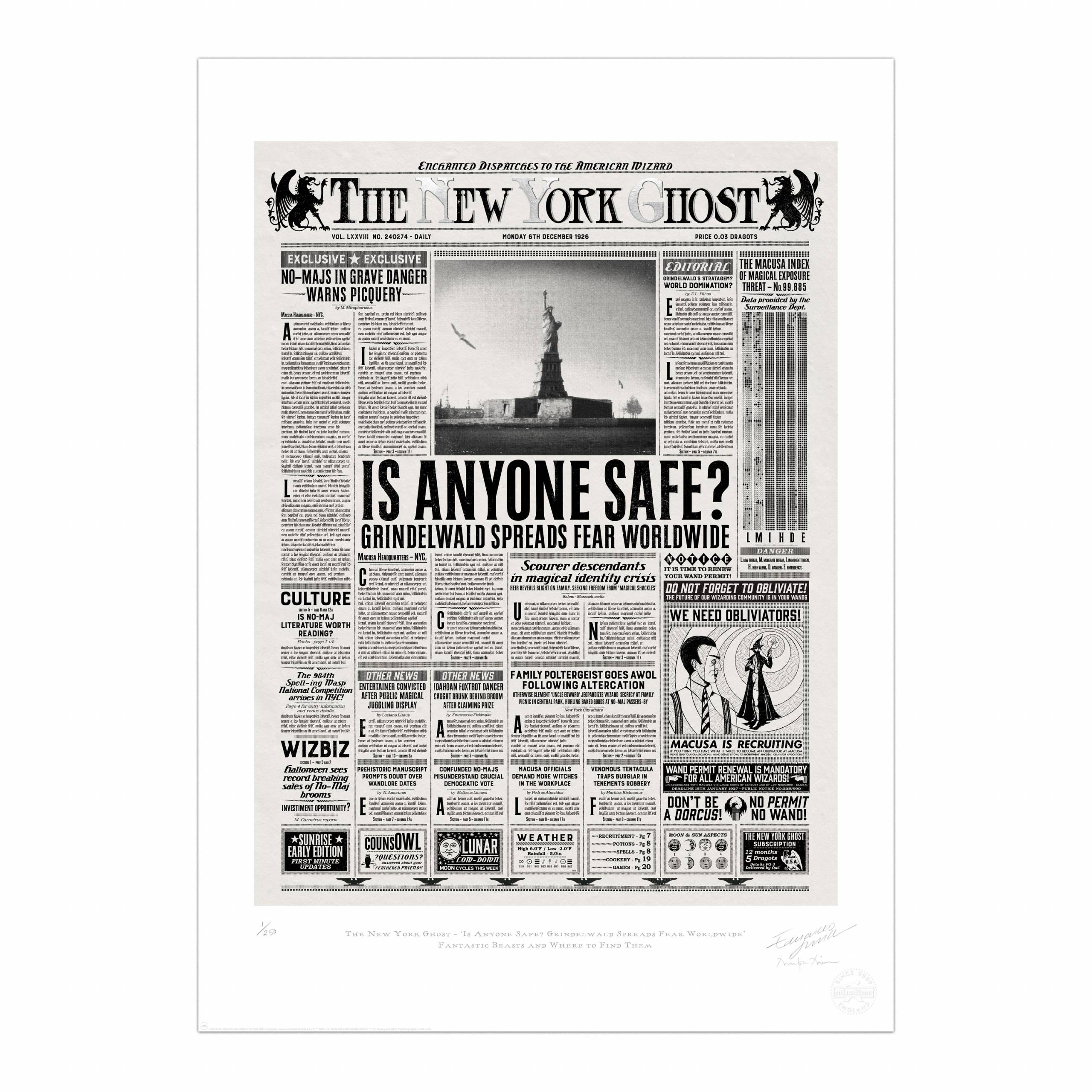 The New York Ghost - ‘Is Anyone Safe? Grindelwald Spreads Fear Worldwide’