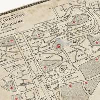 MinaLima - Père Lachaise Cemetery Map プリント