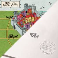 MinaLima - 美女と野獣 - Map of The Rich City<br>プリント