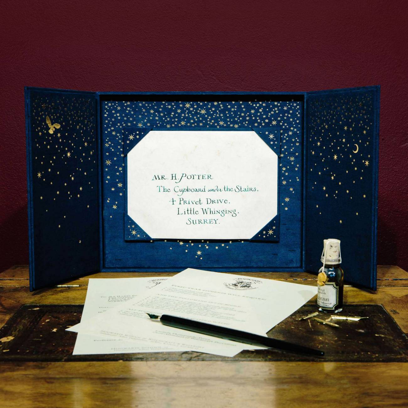 Bluesky Harry Potter Letter Writing Set Feather Stift Mehrfarbig