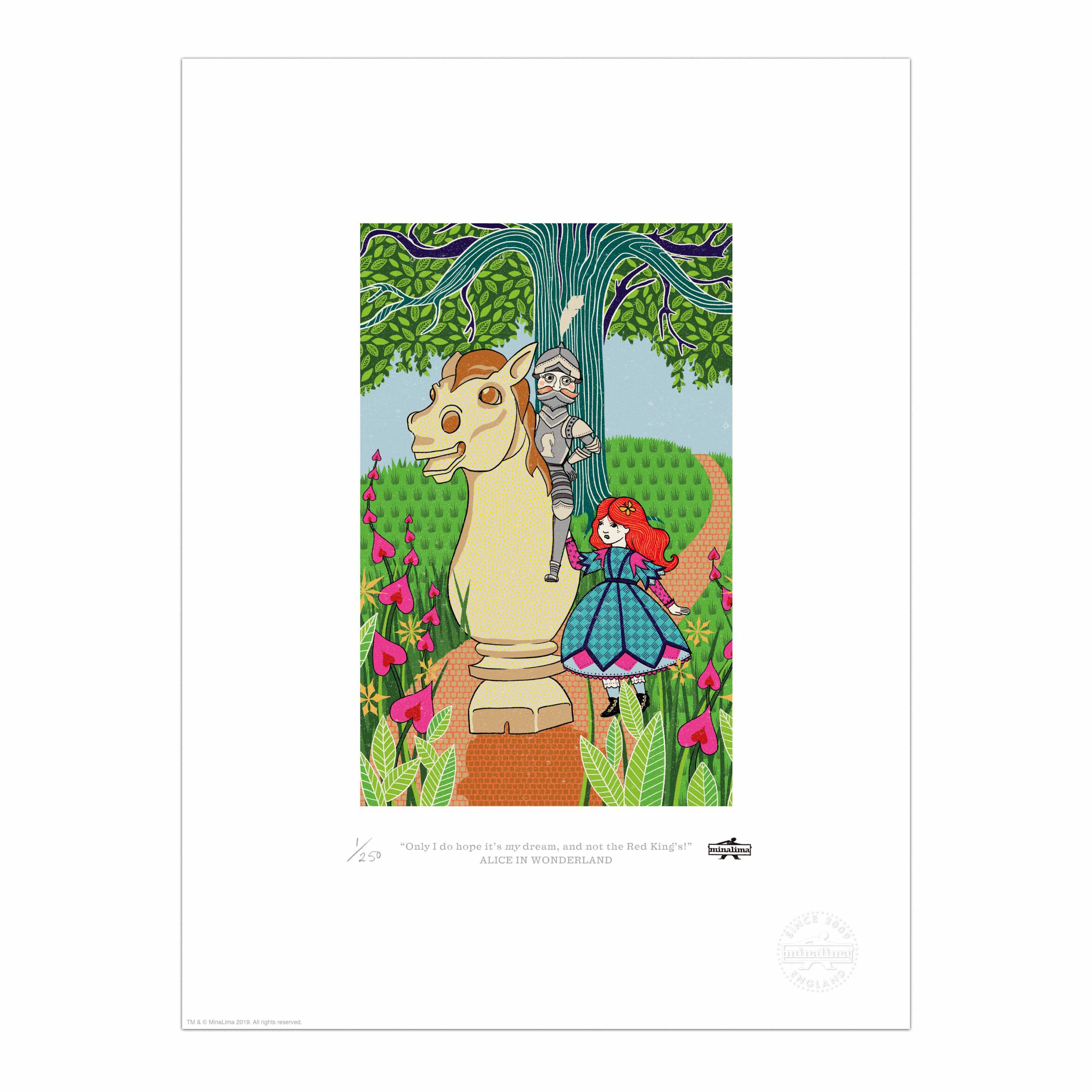 Product image of I do hope it's my dream, a print from MinaLima Alice's Adventure's in Wonderland