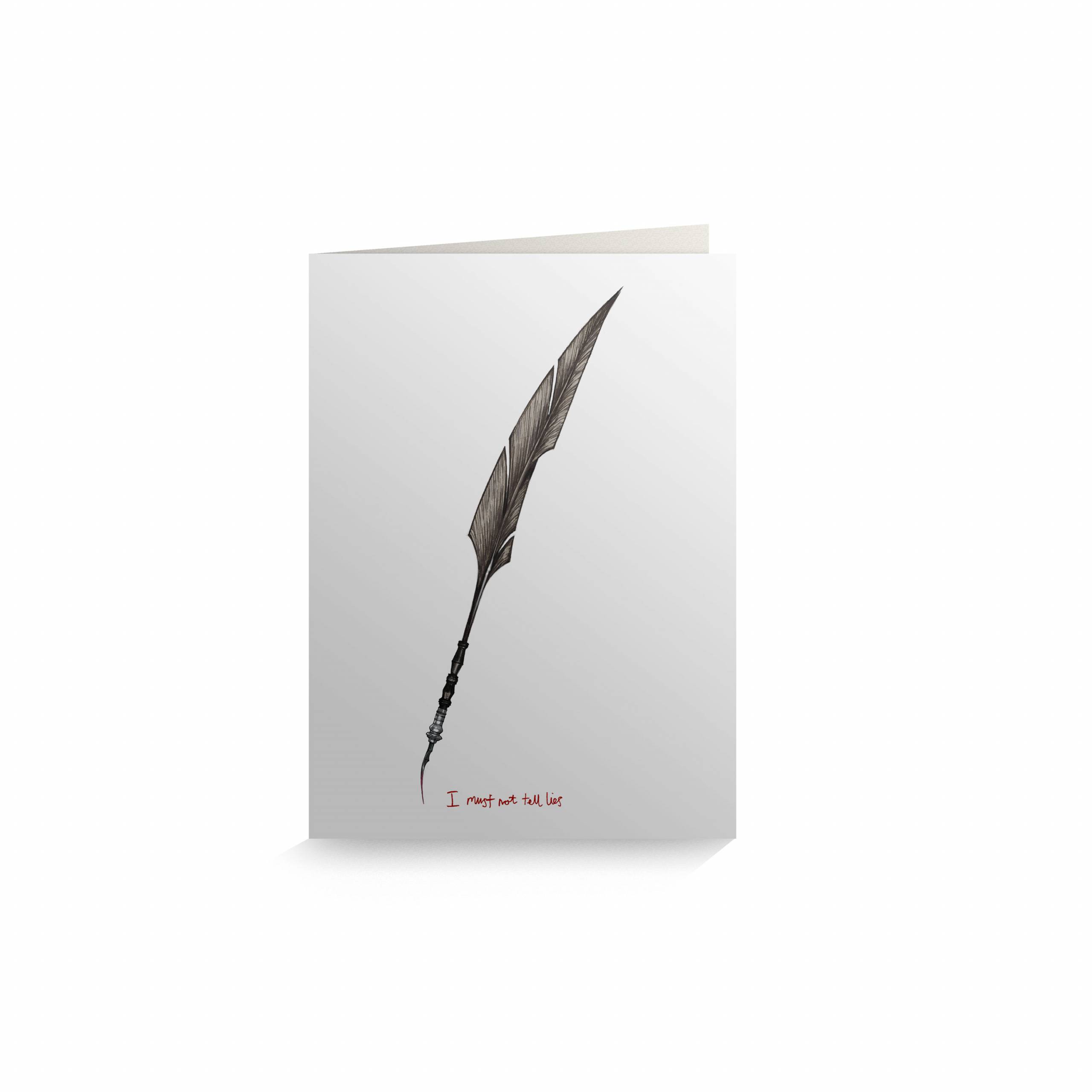 Dolores Umbridge's Enchanted Quill Foiled Notecard MinaLima