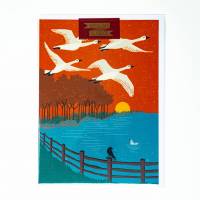 MinaLima - 'A Flock of Beautiful Birds'グリーティングカード
