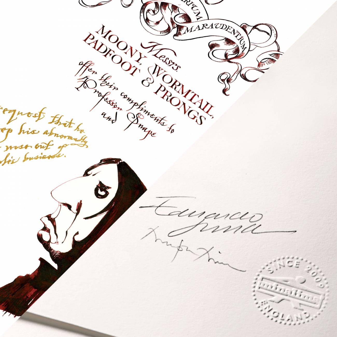 完璧 Snape's Lima Mina Message ハリーポッター Print その他 