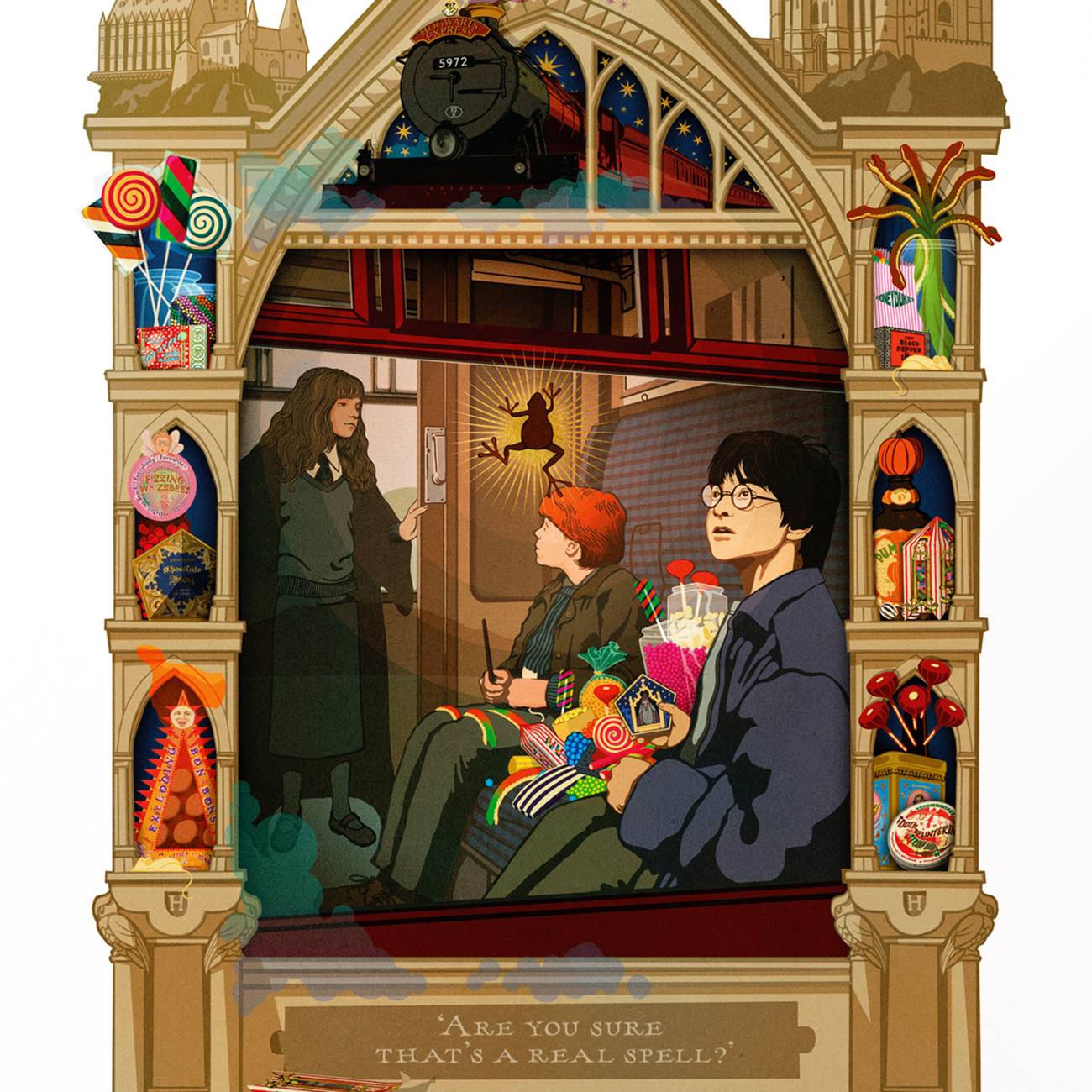 Les papiers peints Harry Potter designés par Minalima enfin