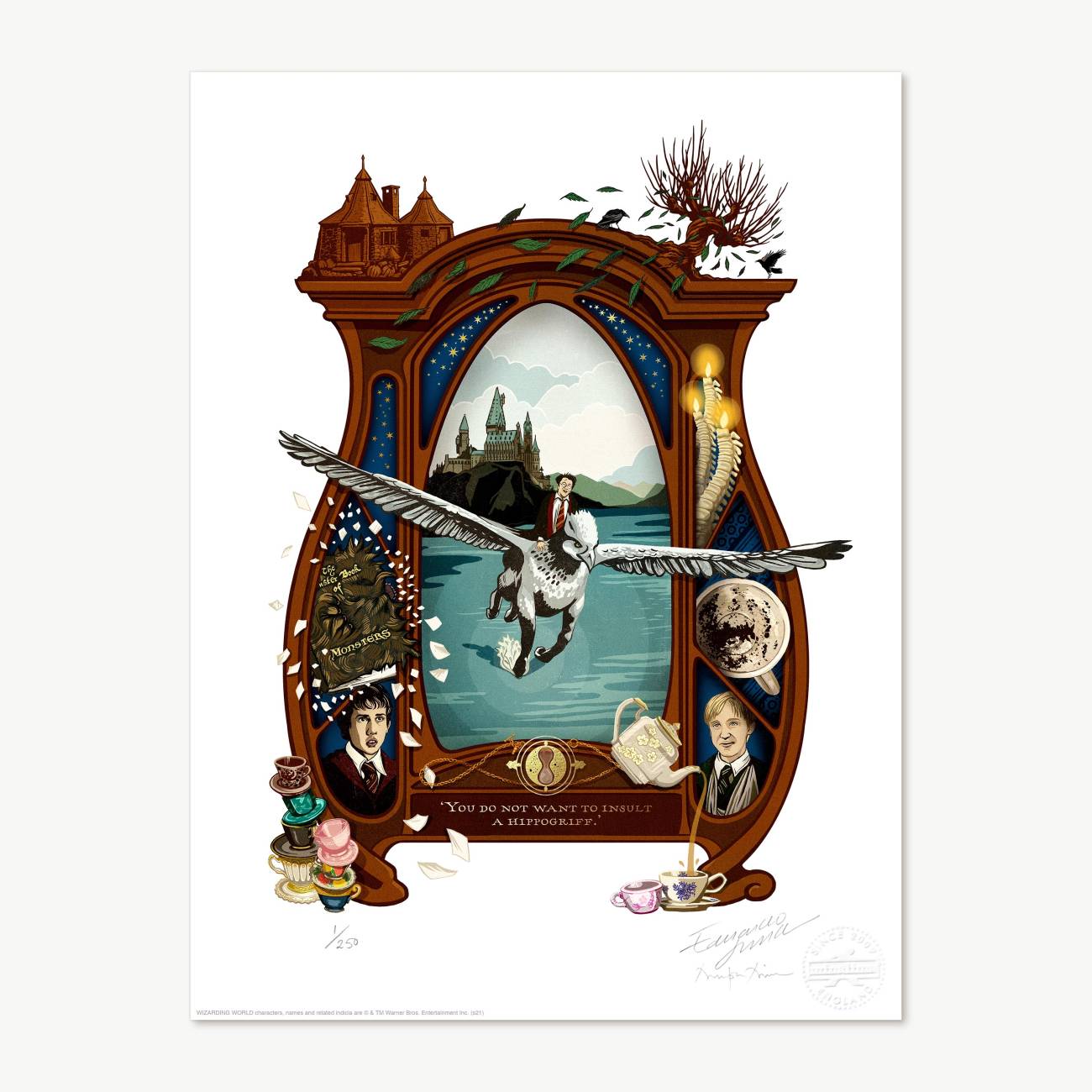 Magical Moments - ‘You do not want to insult a Hippogriff’ Art Print -  MinaLima