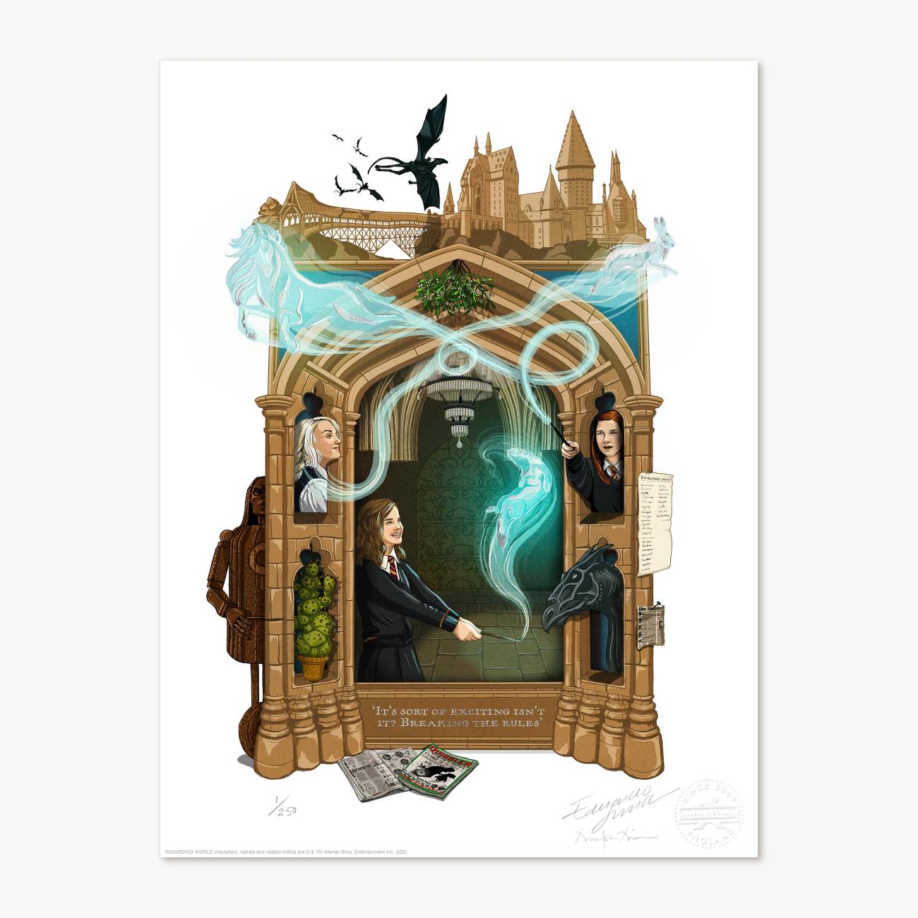 Minalima Harry Potter / Fantastic Beasts Limited Signed Art Print
