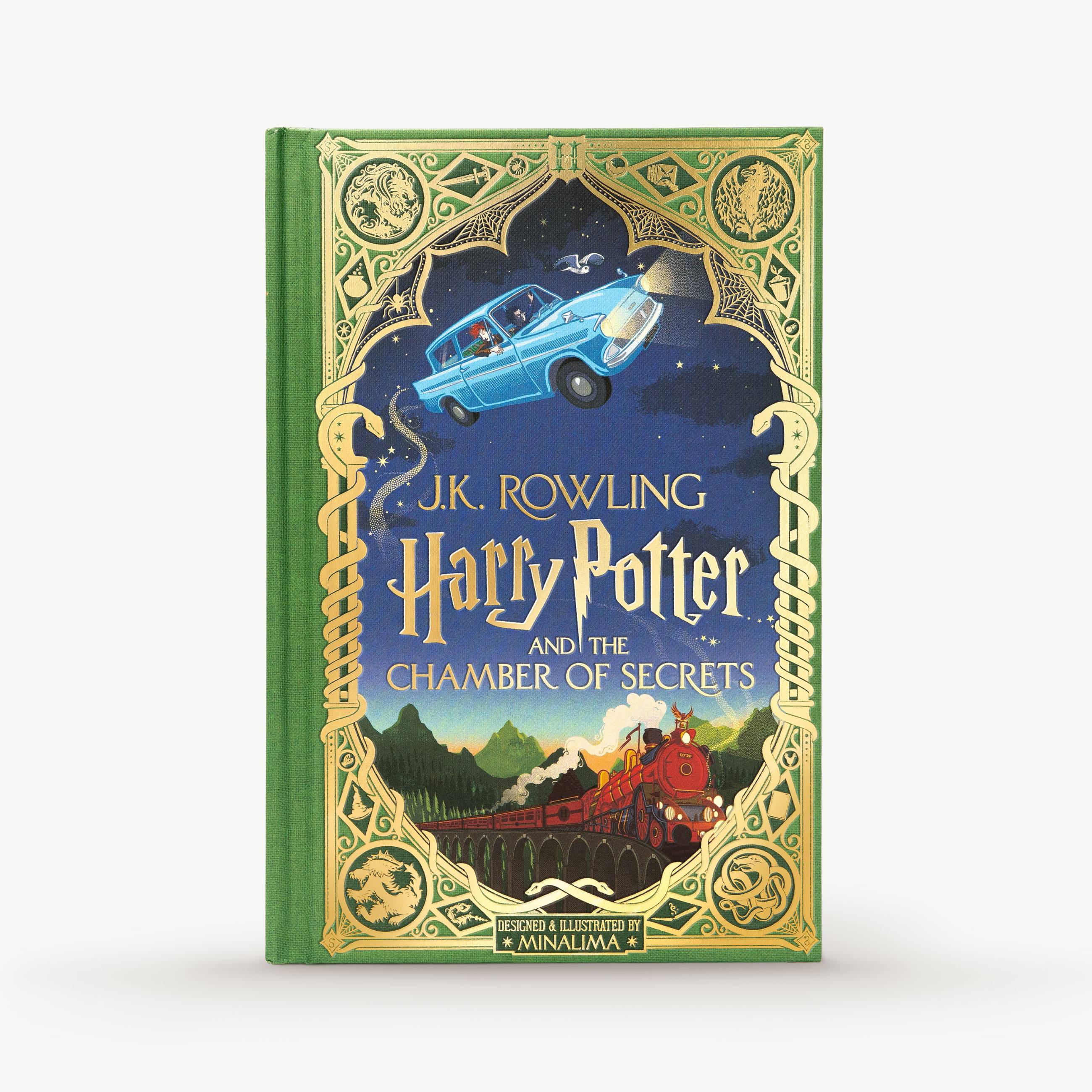 Harry Potter and the Chamber of Secrets: MinaLima edition  The Chamber of  Secrets has been opened again … by @minalima! This edition features 150  illustrations and 8 interactive elements: travel via