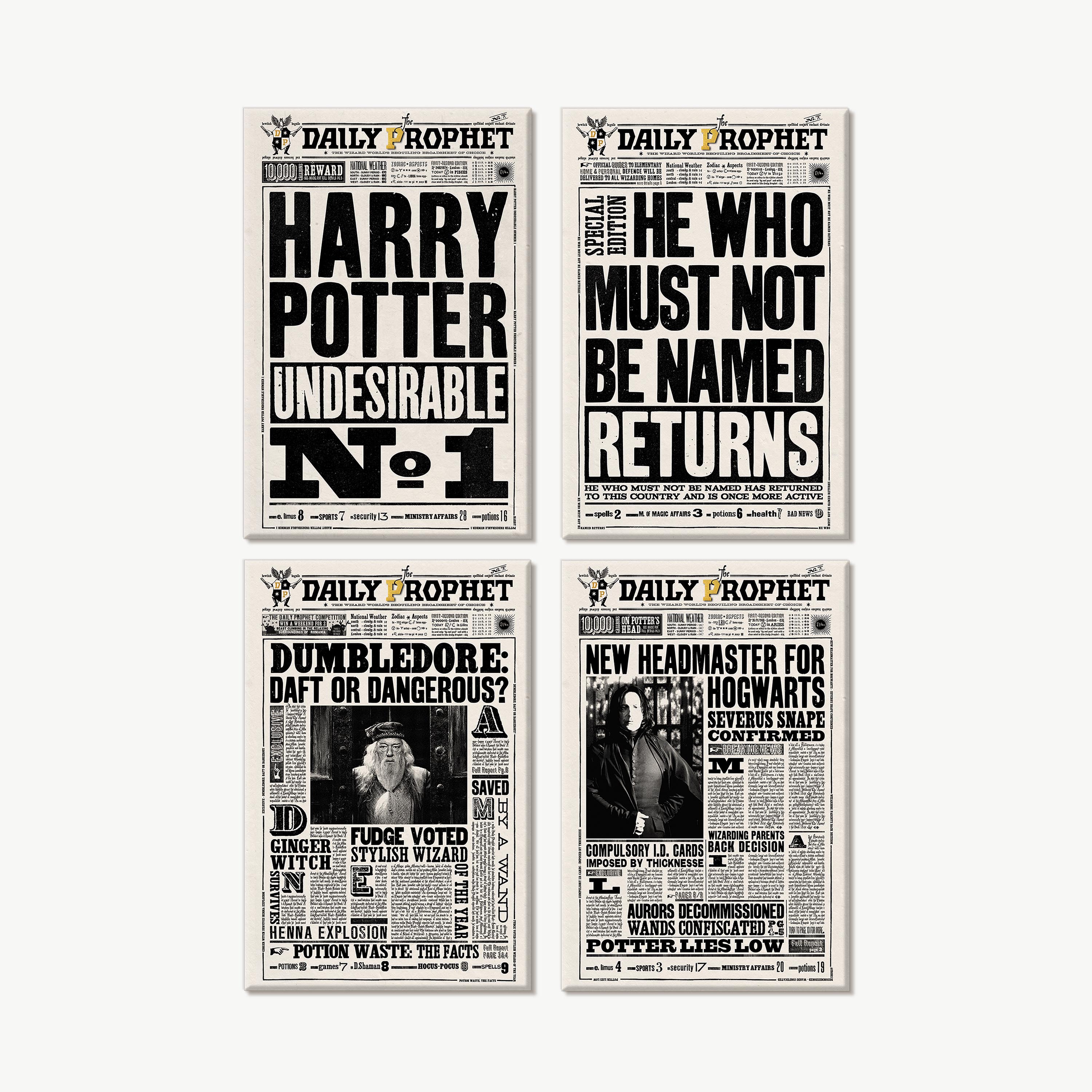 The Daily Prophet - Front Pages