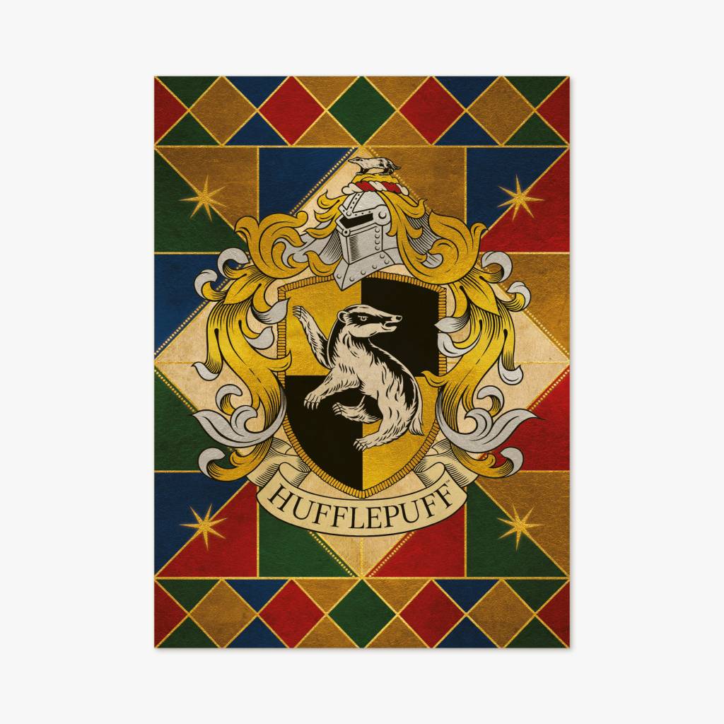 Hogwarts: Hufflepuff House - Crest - MinaLima