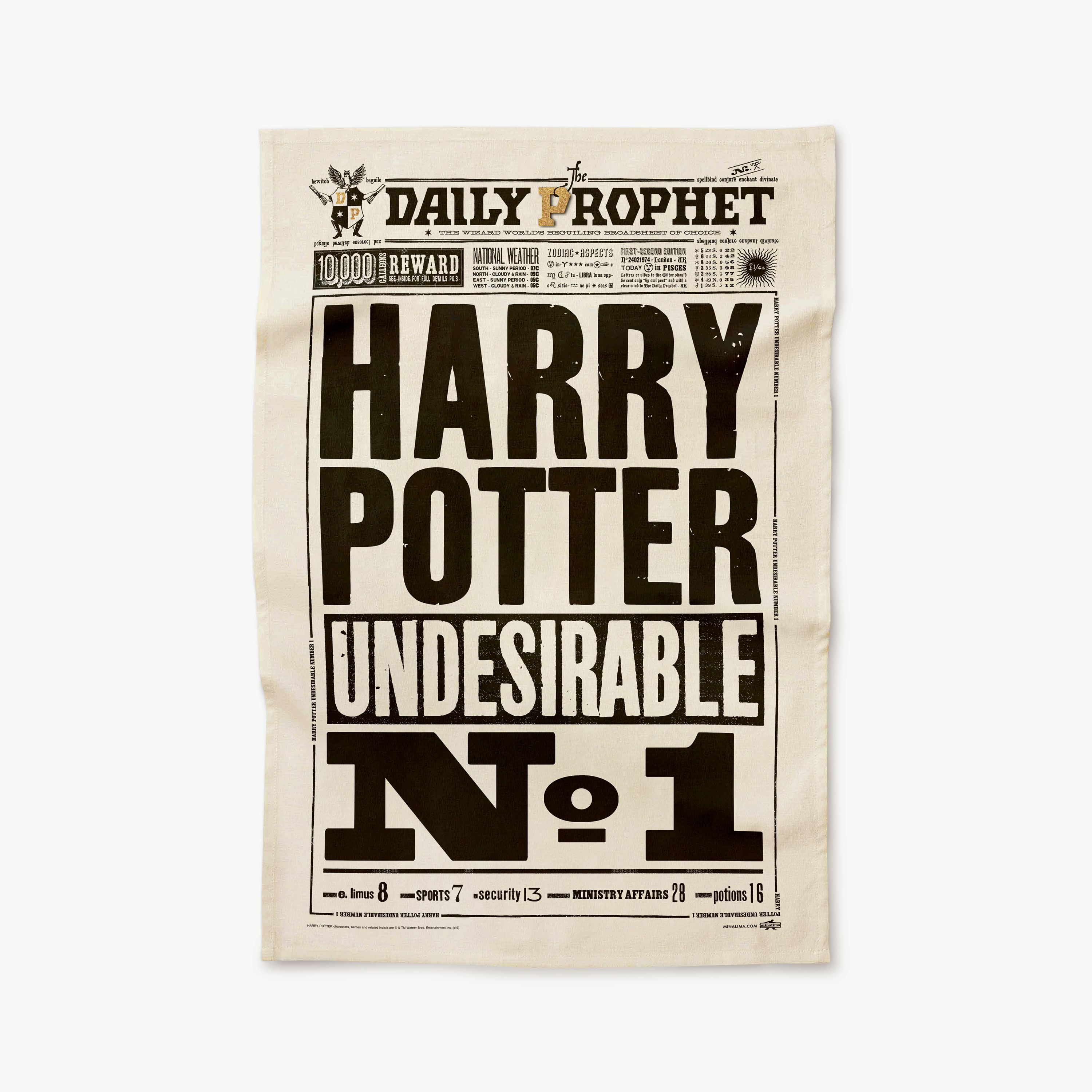 Cushion cover The Daily Prophet Harry Potter - Boutique Harry Potter