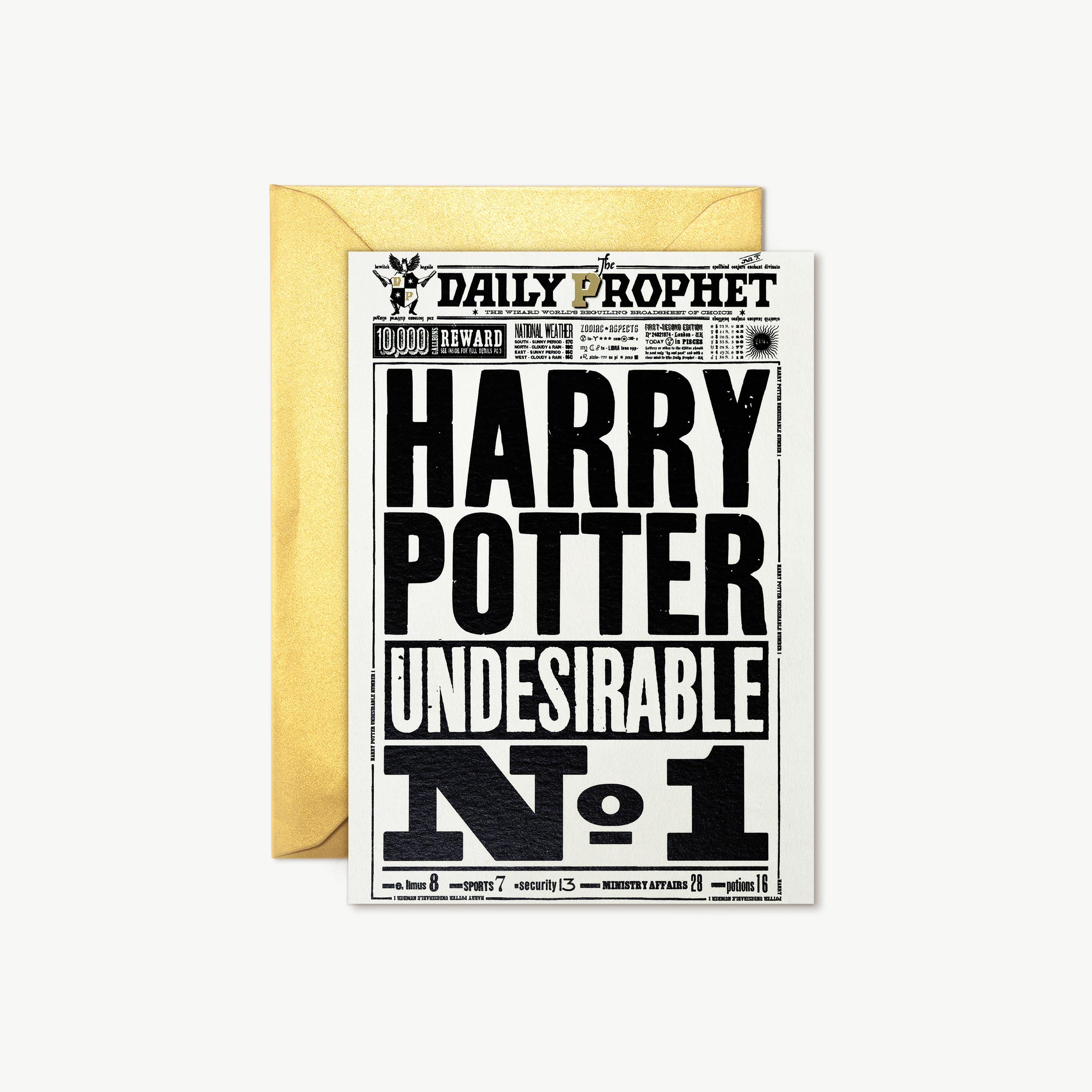 The Daily Prophet - 'Harry Potter Undesirable No.1'