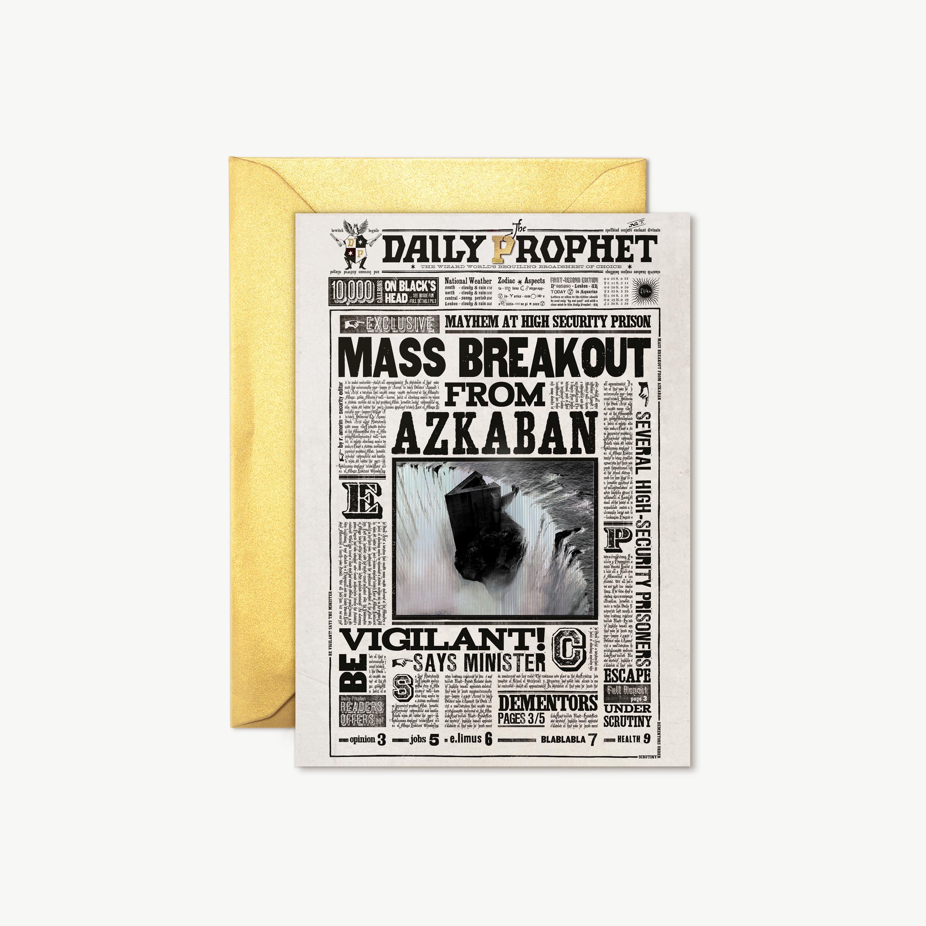 The Daily Prophet - 'Mass Breakout from Azkaban'