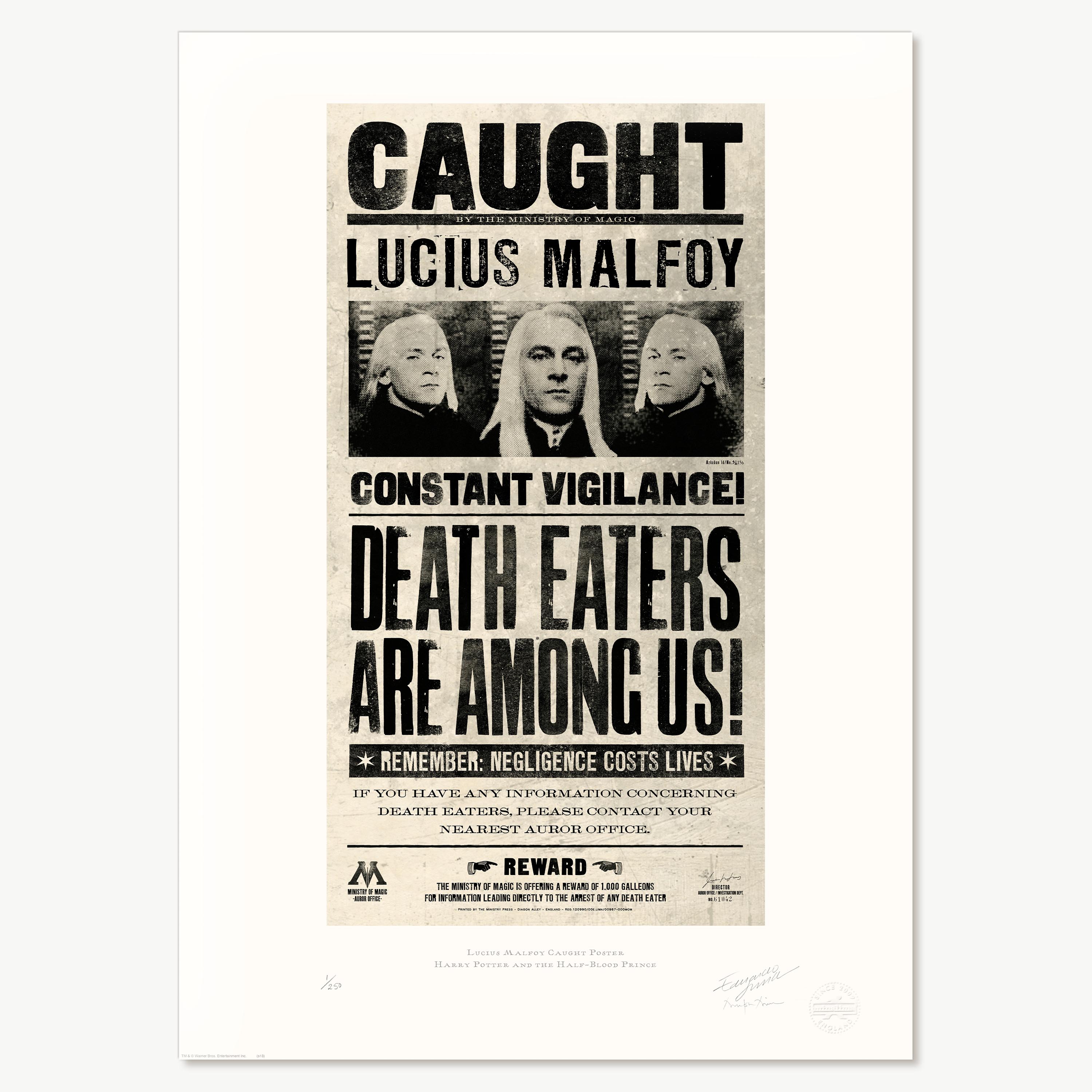 ‘Lucius Malfoy Caught’ Poster