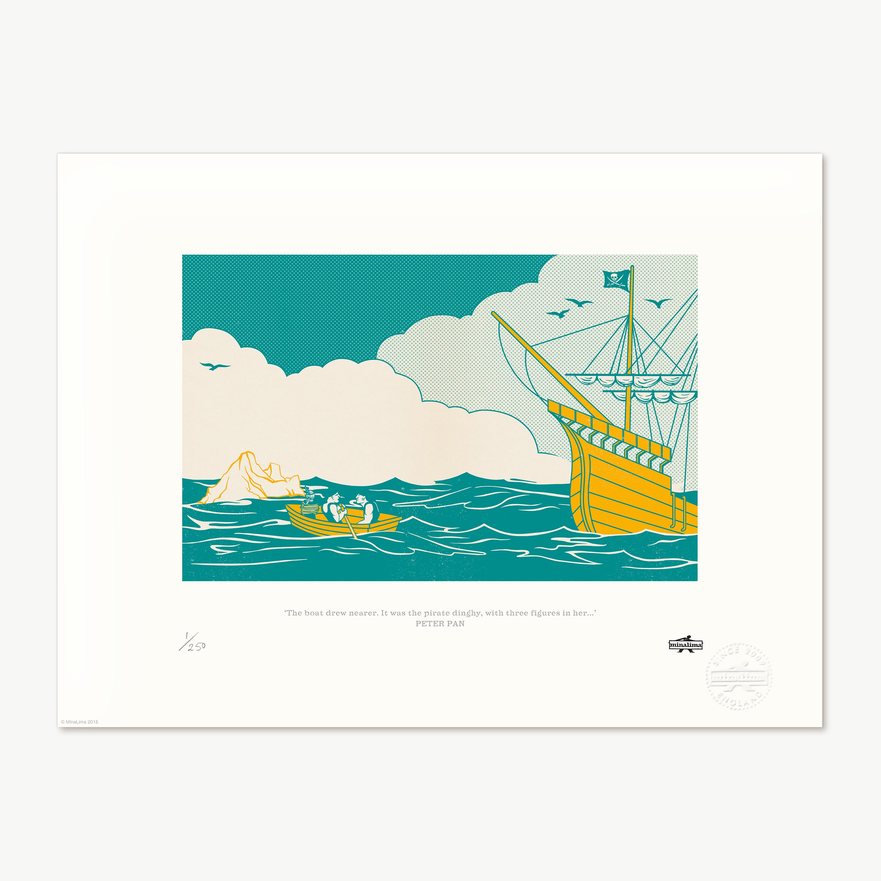 "The boat drew nearer. It was the pirate dinghy..."