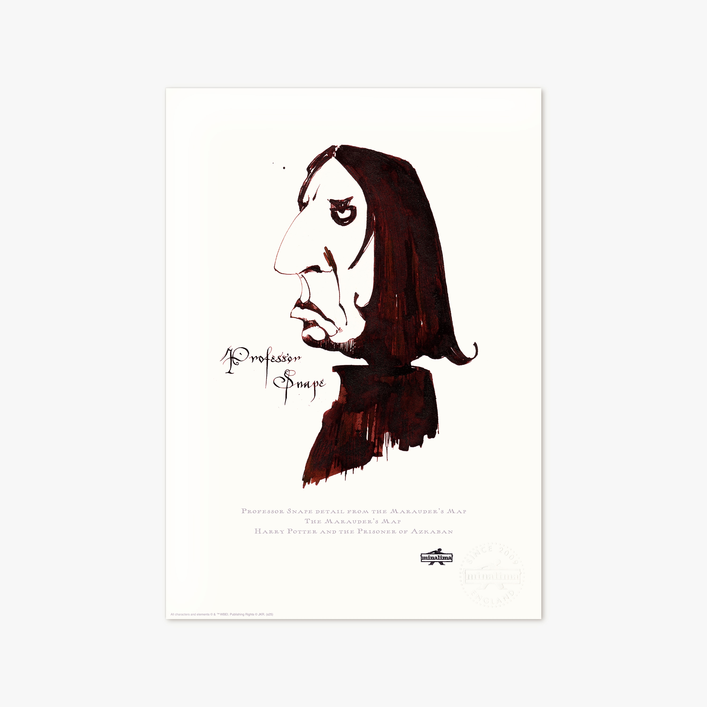 Professor Snape Detail from The Marauder's Map