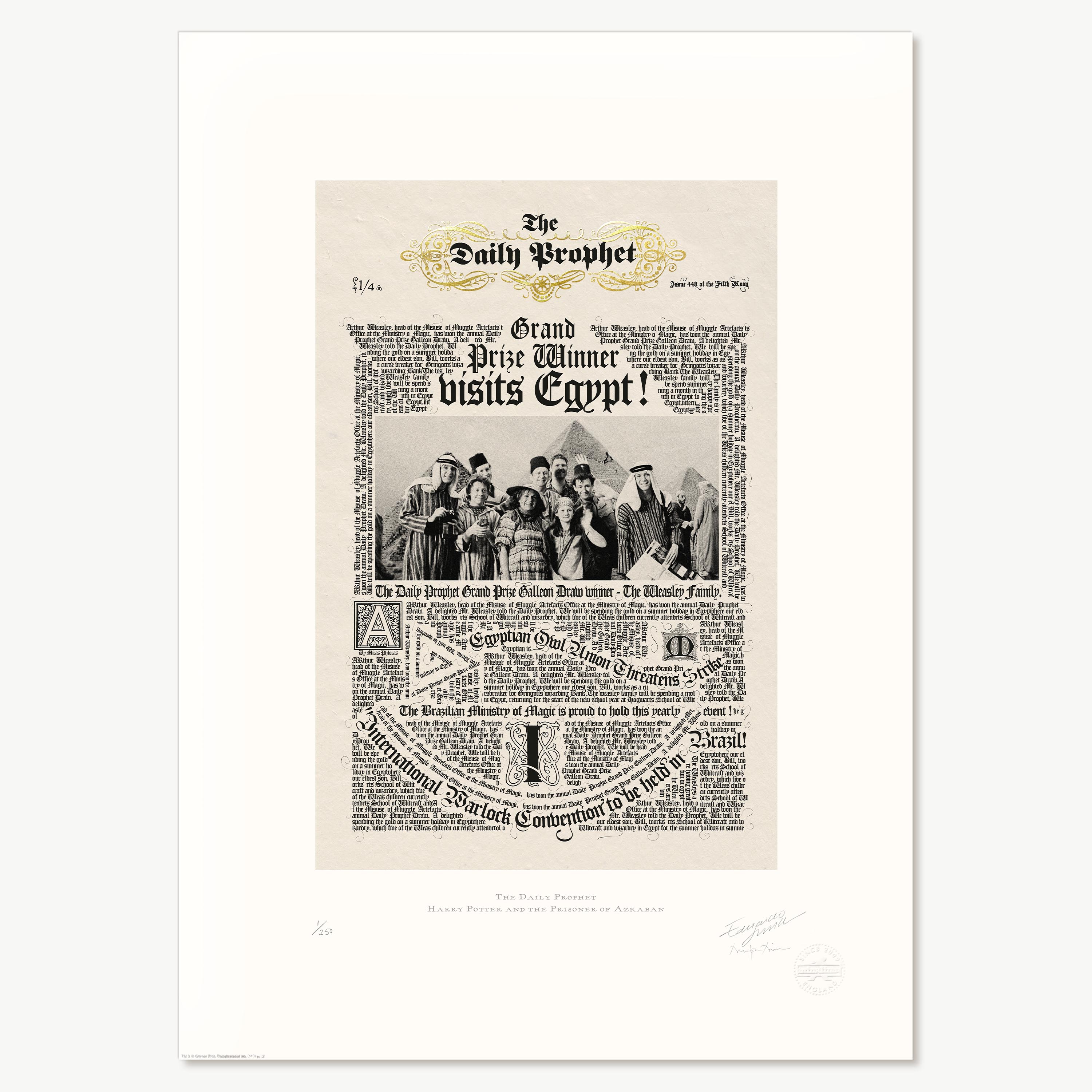 The Daily Prophet - ‘Grand Prize Winner Visits Egypt!’